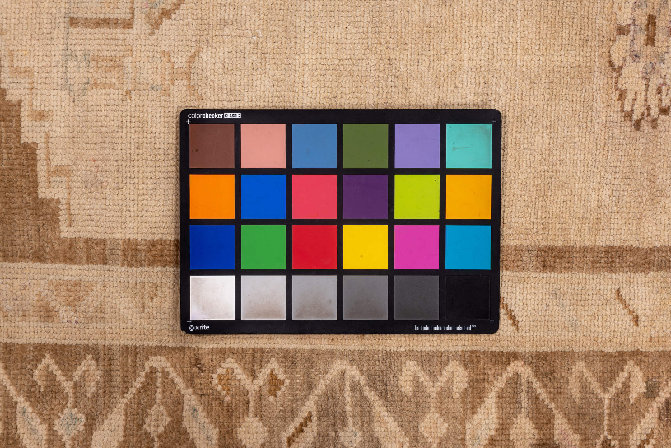 6' x 14' one-of-a-kind handmade vintage Oushak large size rug. Color palette: brown, gray, off-white, orange, pink