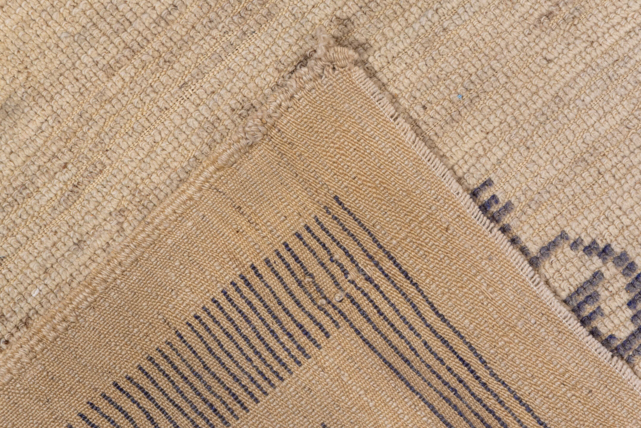 4' x 5' one-of-a-kind handmade vintage Tulu small size rug. Color palette: ivory, taupe, charcoal, beige, gray, black
