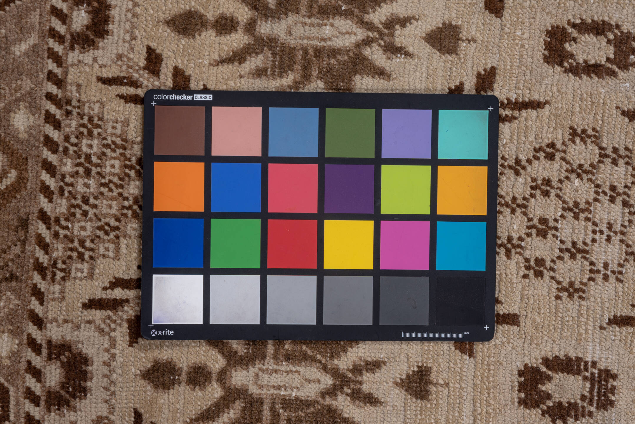 4' x 9' one-of-a-kind handmade vintage Oushak runner rug. Color palette: brown, gray, light gray, off-white, pink