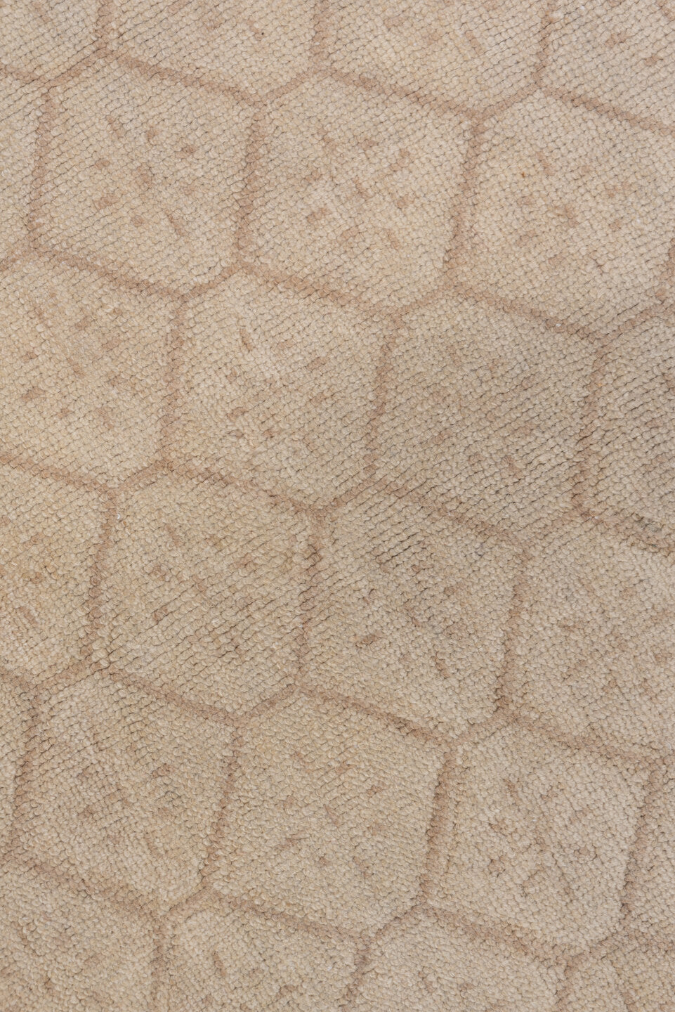 6' x 9' one-of-a-kind handmade vintage Oushak medium size rug. Color palette: ivory, beige, taupe, sand, gray