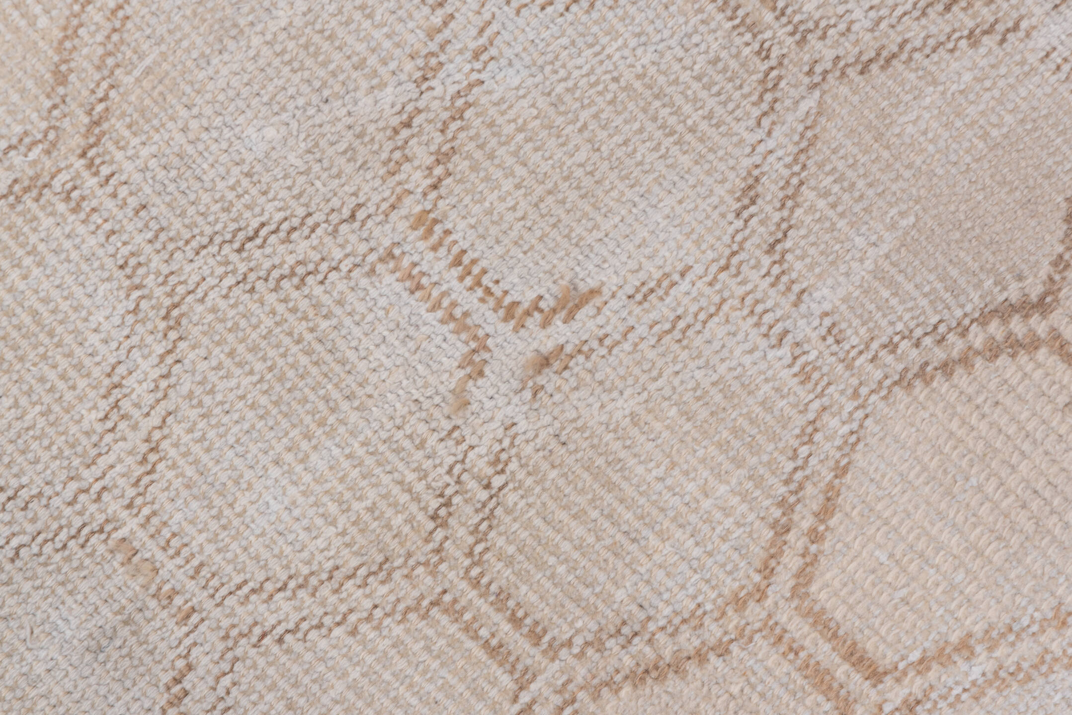 5' x 8' one-of-a-kind handmade vintage Oushak medium size rug. Color palette: ivory, taupe, beige, sand, gray