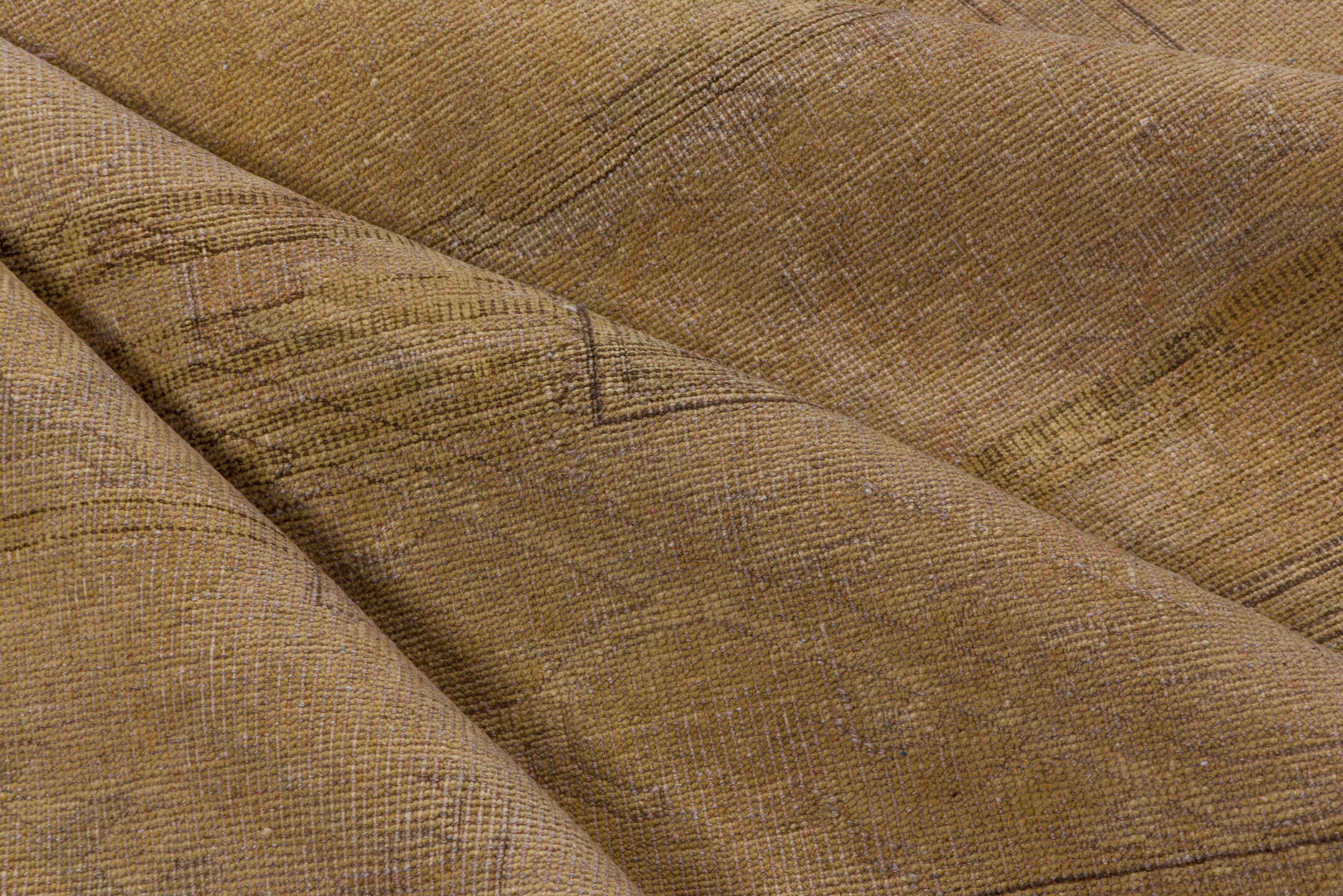 6' x 7' one-of-a-kind handmade vintage Oushak rug. Color palette: brown, gray, light gray, off-white, pink, snow, white