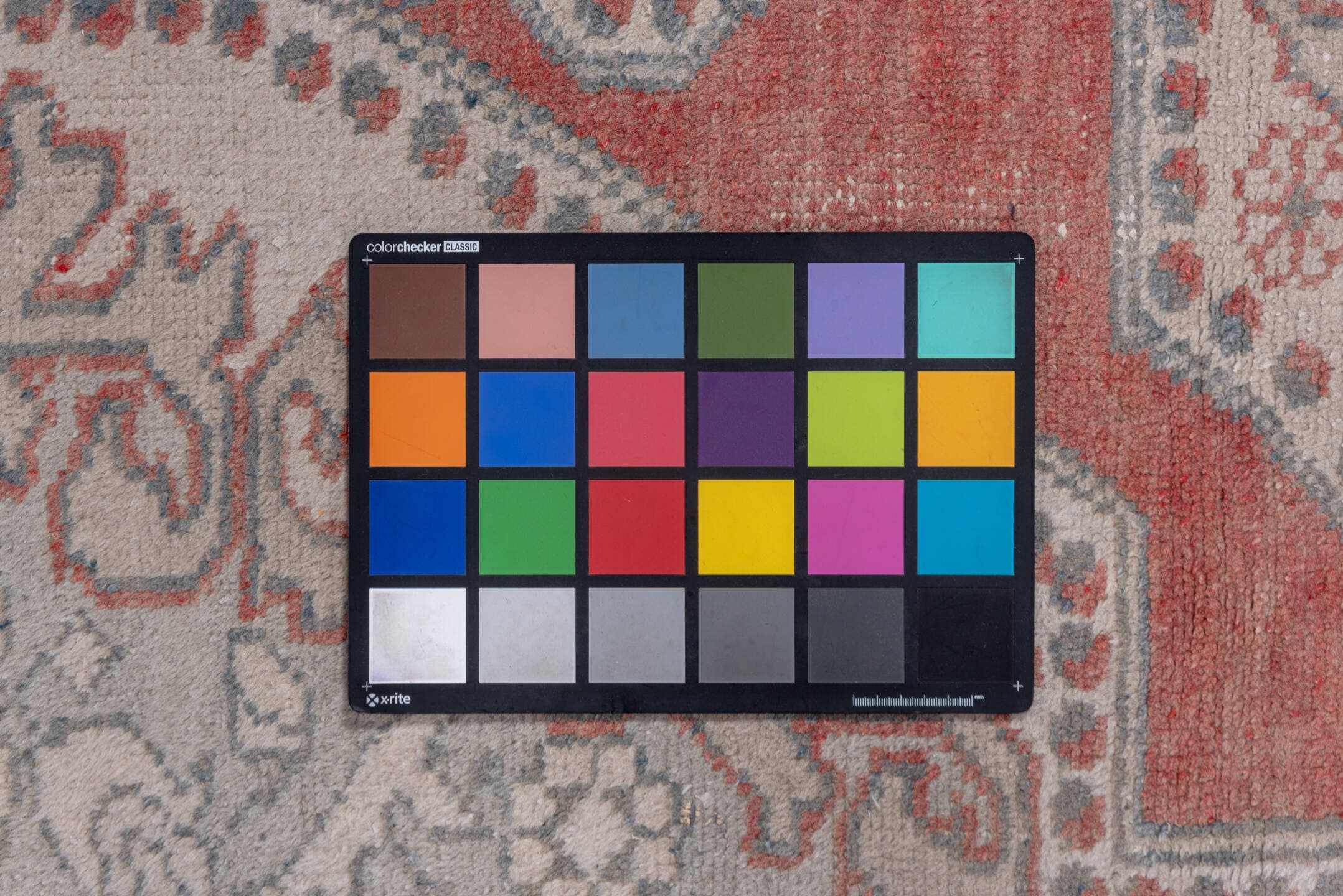 4' x 7' one-of-a-kind handmade vintage Oushak rug. Color palette: ivory, coral, blue_gray, taupe, sage, terracotta, gray