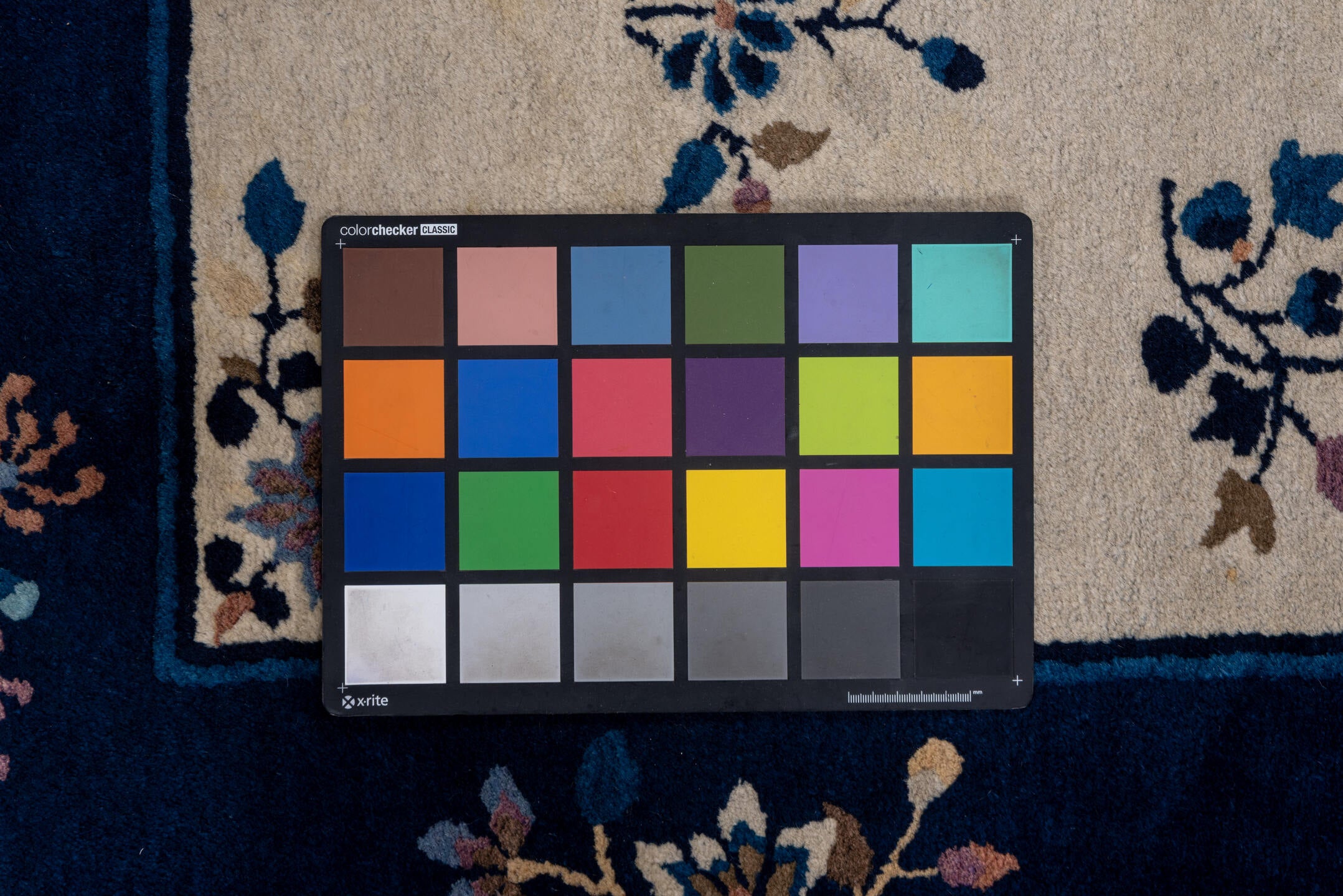 3' x 6' one-of-a-kind handmade vintage Chinese small size rug. Color palette: black, blue, gainsboro, gray, light gray