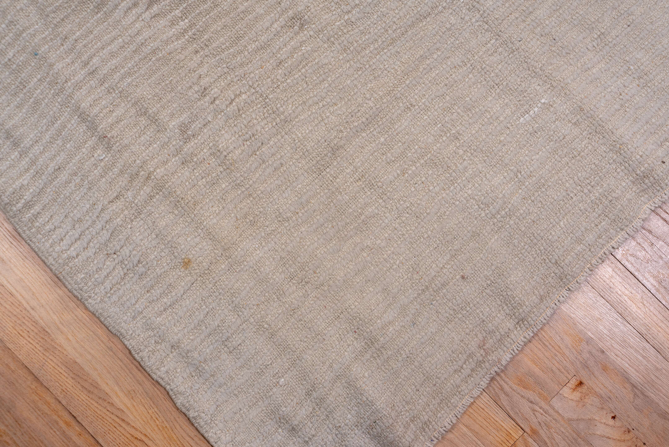 13' x 23' one-of-a-kind handmade vintage Tulu oversize rug. Color palette: gray, light gray, off-white, pink, silver