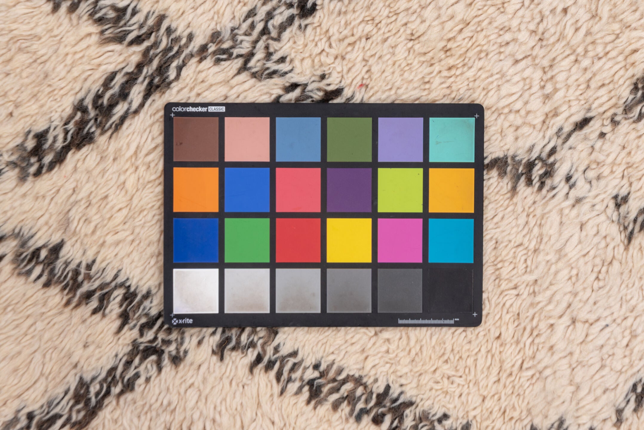 6' x 11' one-of-a-kind handmade antique Moroccan large size rug. Color palette: ivory, charcoal, cream, taupe, gray, black