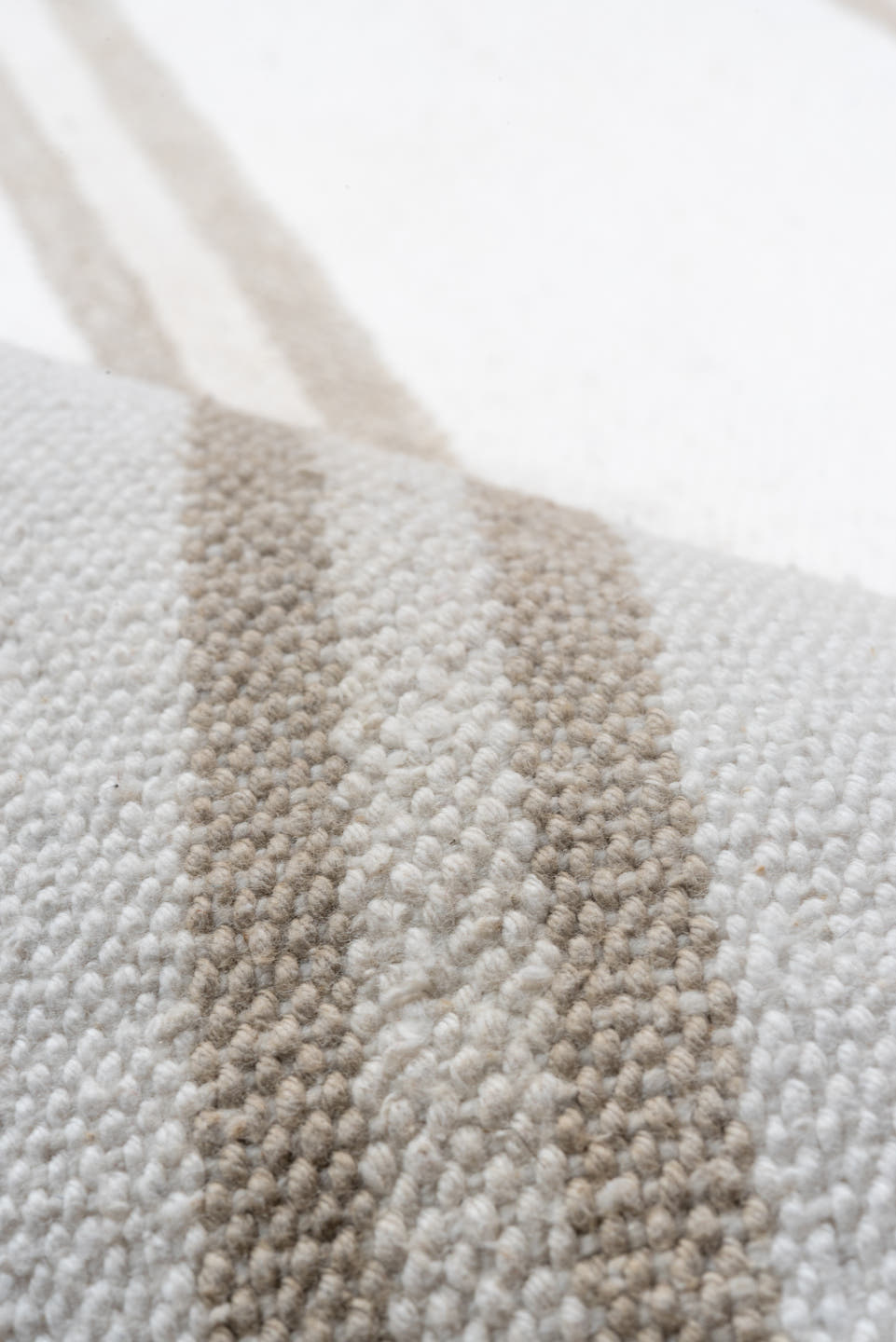 2' x 15' one-of-a-kind handmade antique Flatweave runner rug. Color palette: ivory, taupe, cream, beige, gray
