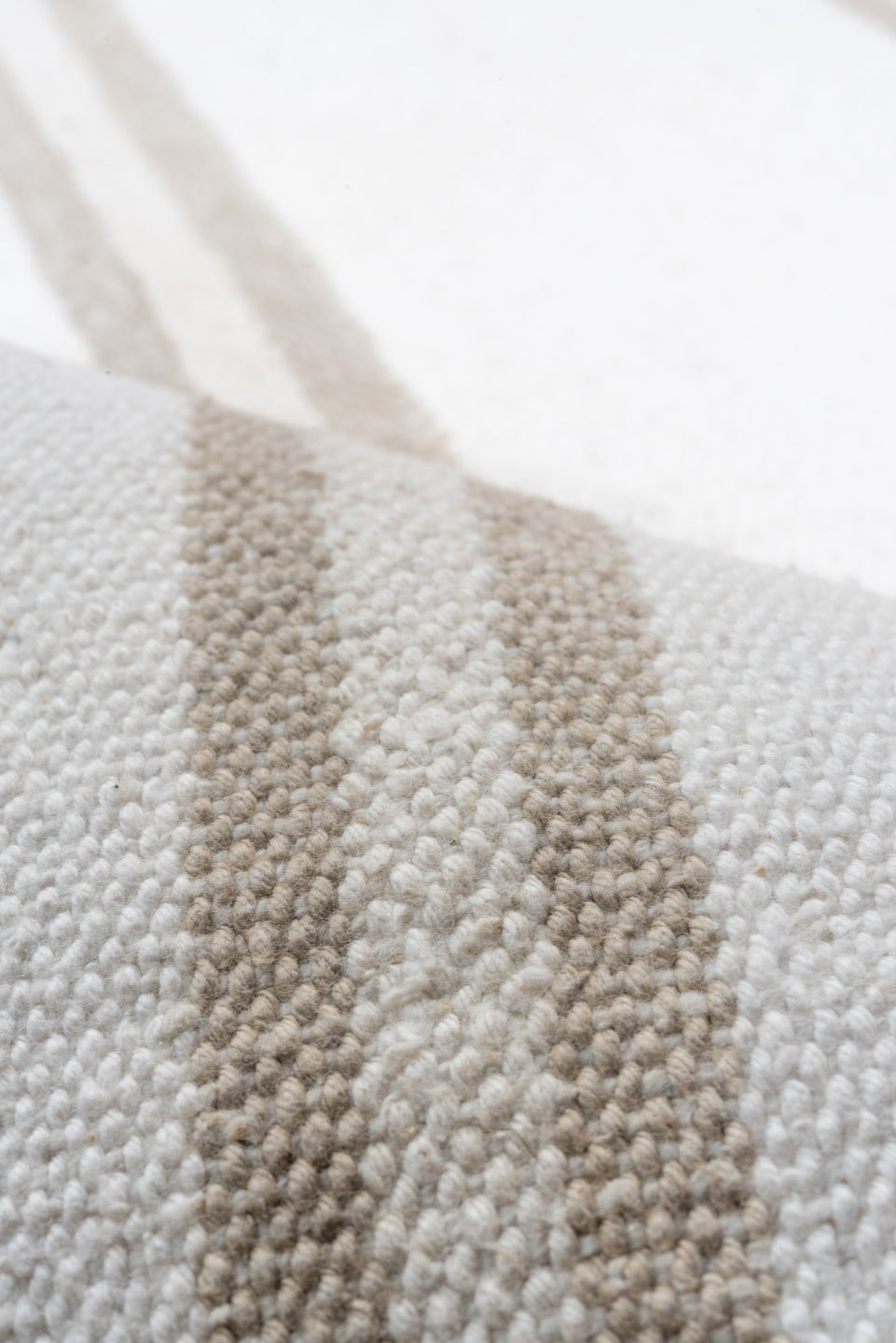 2' x 15' one-of-a-kind handmade antique Flatweave runner rug. Color palette: ivory, taupe, cream, beige, gray