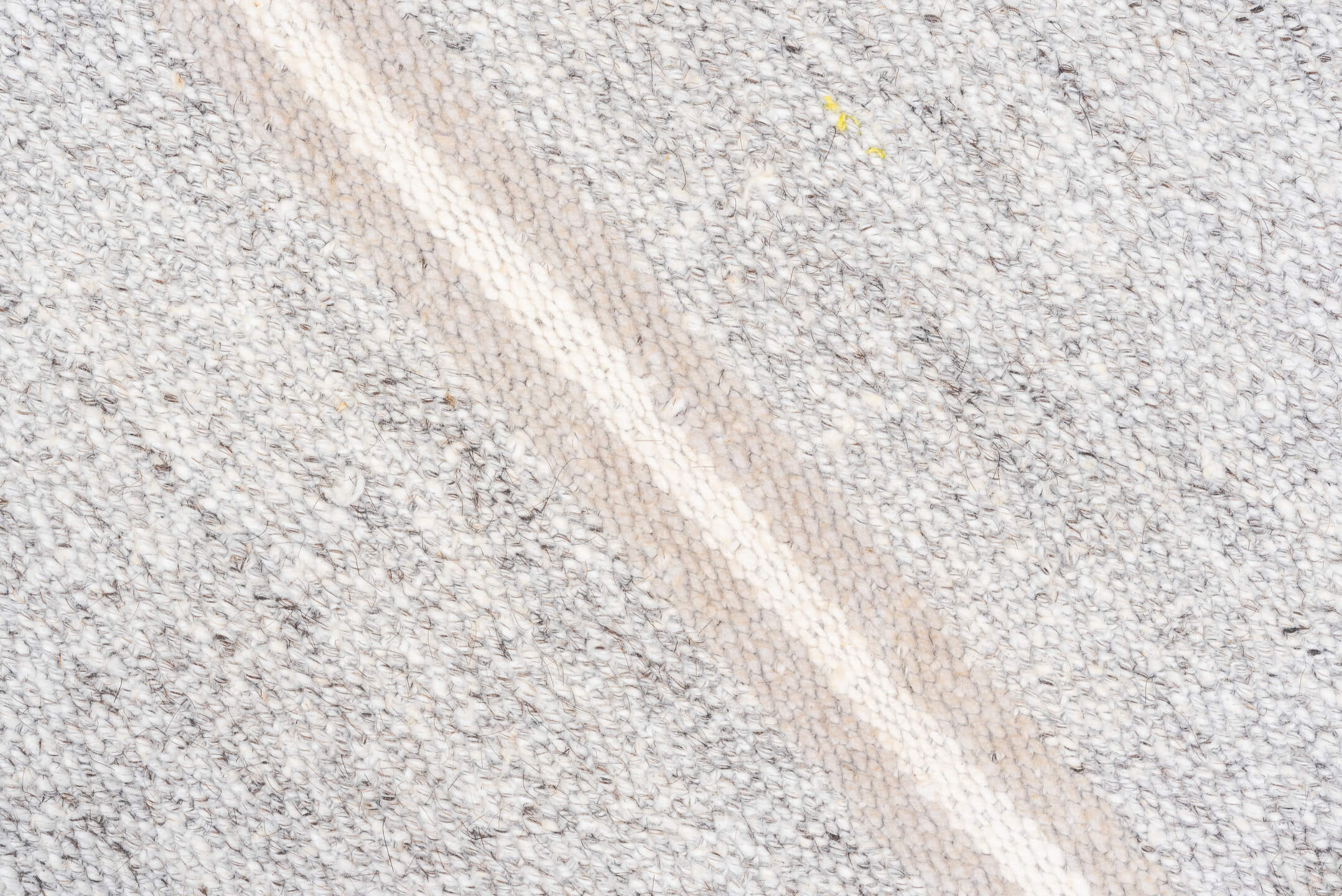 2' x 7' one-of-a-kind handmade antique Flatweave runner rug. Color palette: ivory, light gray, silver, cream, gray