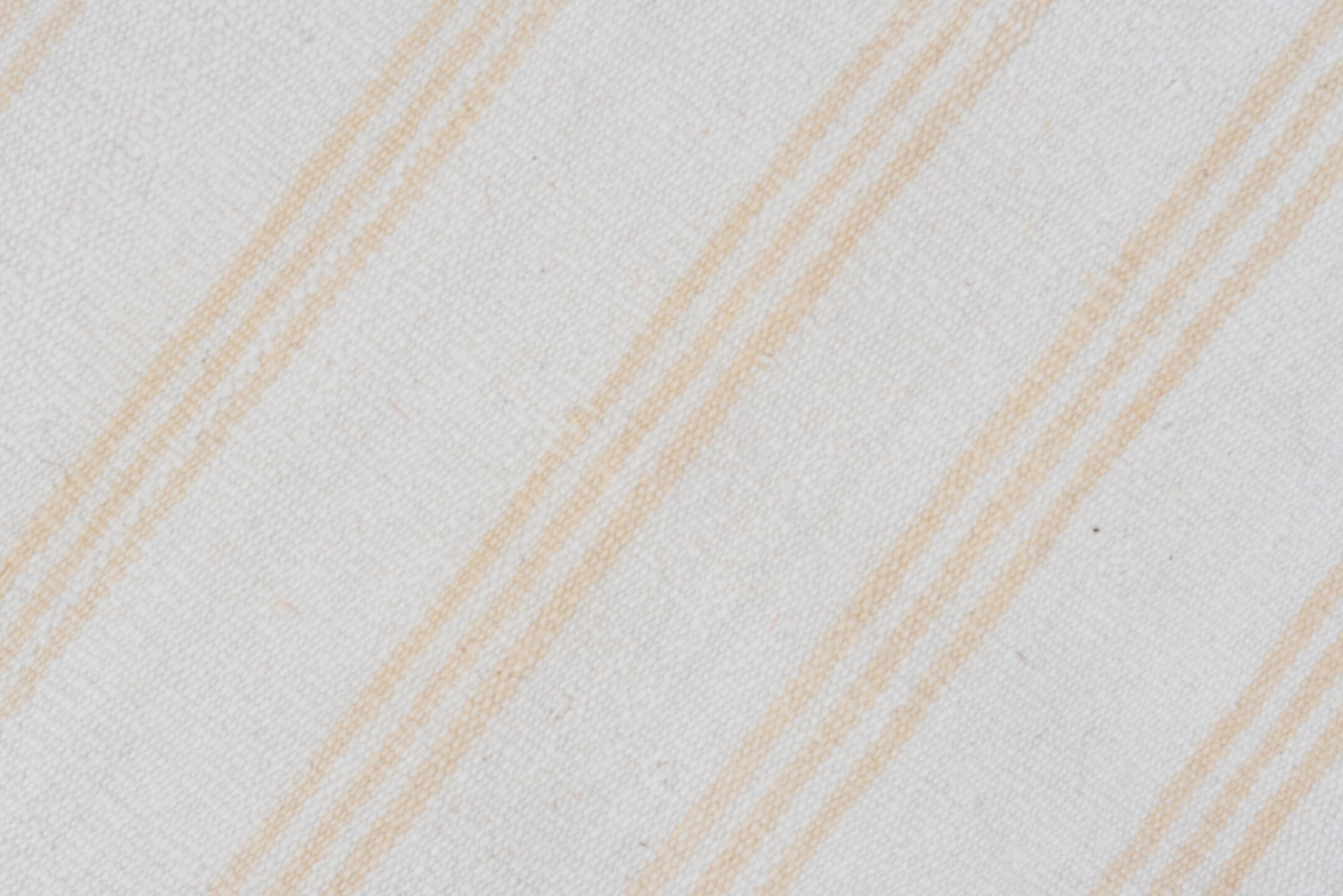 6' x 8' one-of-a-kind handmade antique Flatweave medium size rug. Color palette: ivory, beige