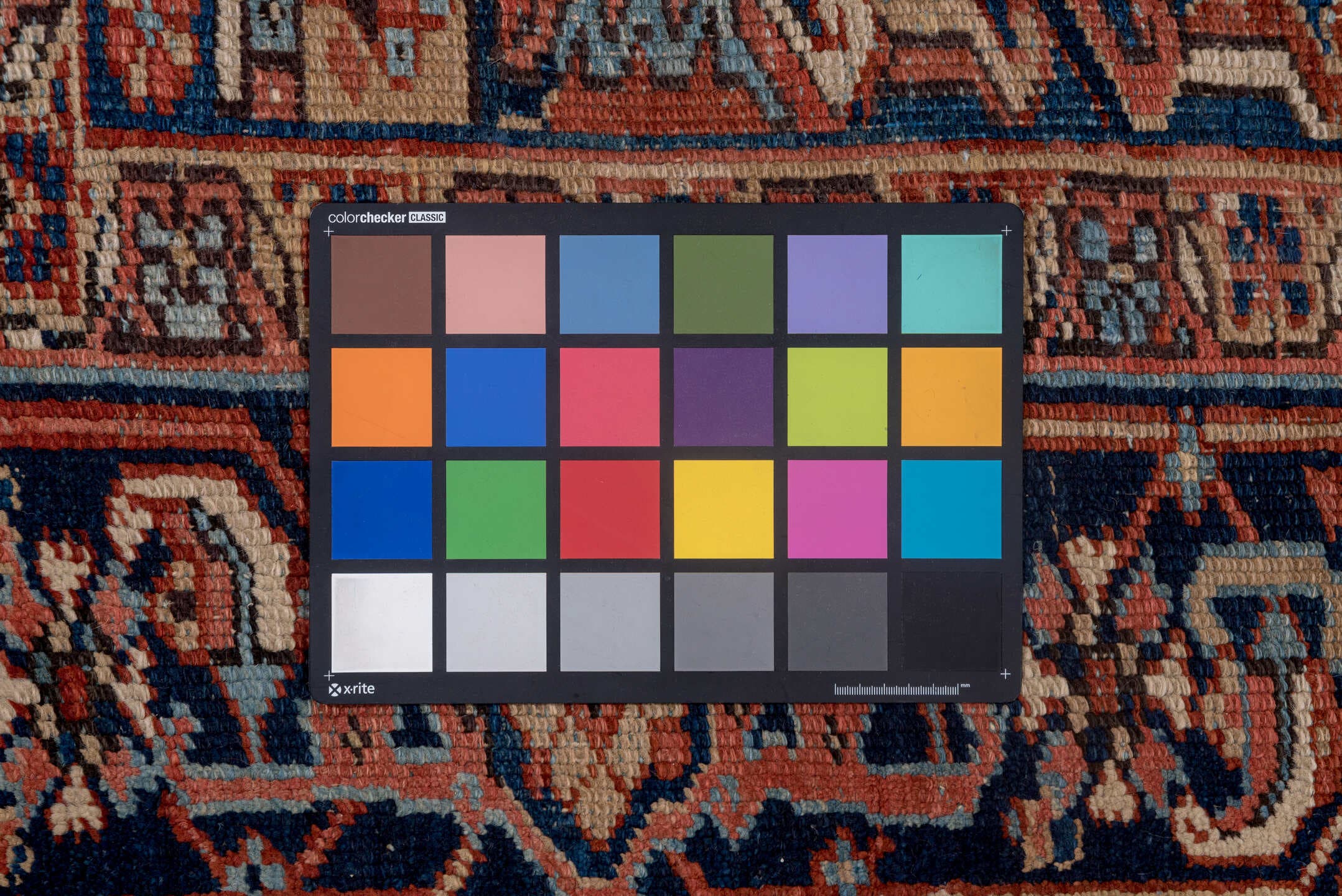 2' x 11' one-of-a-kind handmade vintage Tulu runner rug. Color palette: terracotta, navy, ivory, camel, slate blue, rust