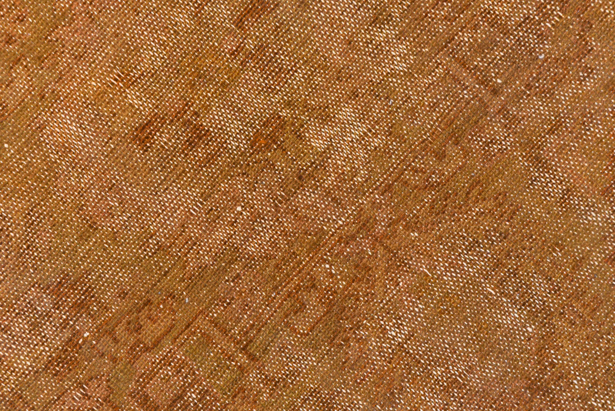 7' x 10' one-of-a-kind handmade vintage Tulu large size rug. Color palette: camel, terra cotta, taupe, sienna, tan, rust