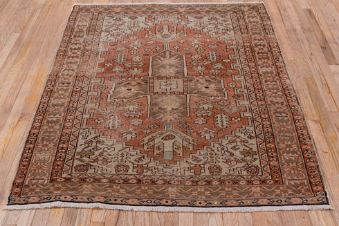 Antique Serapi Area Rug (4' x 5')