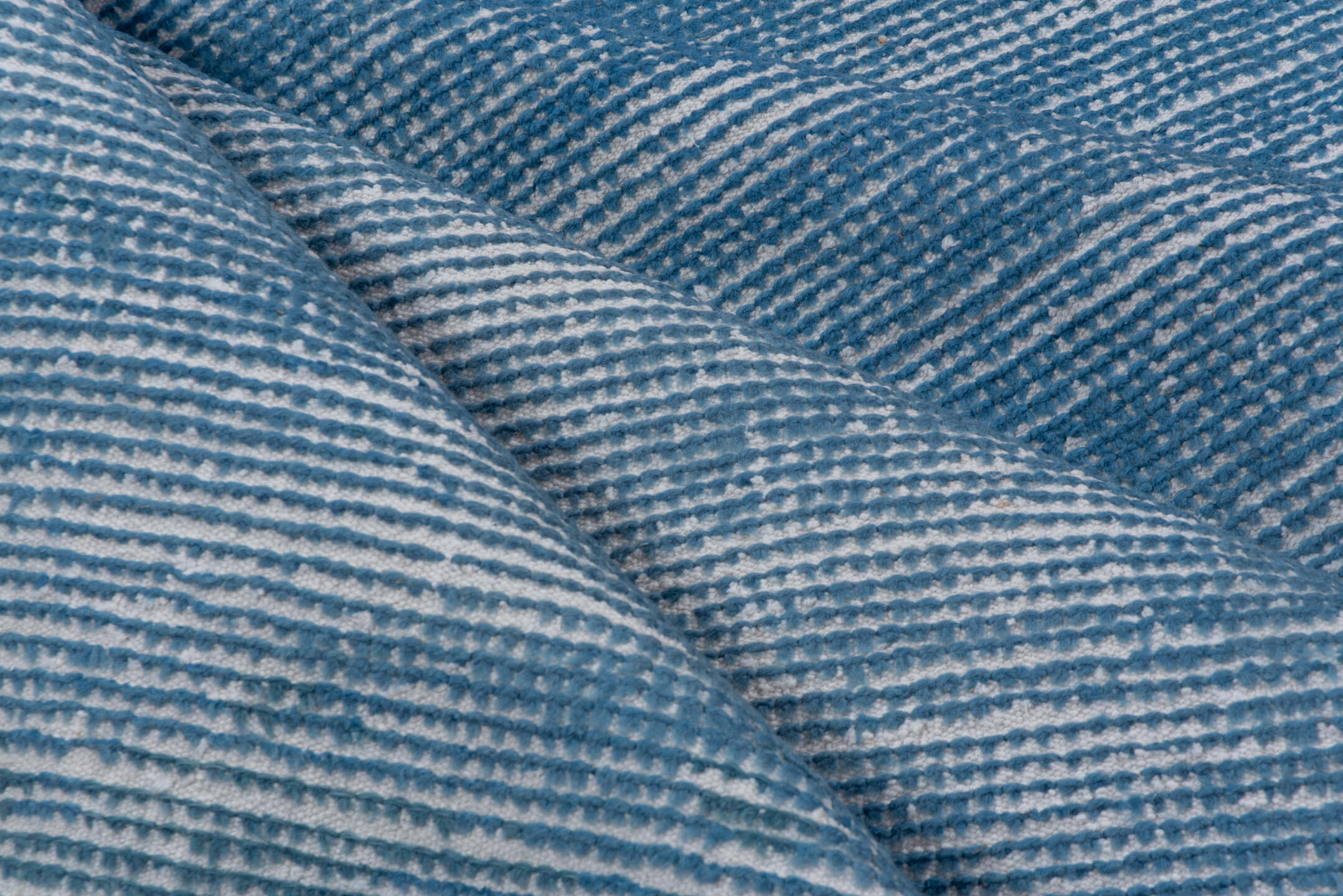 6' x 9' one-of-a-kind handmade antique Moroccan medium size rug. Color palette: sky blue, ivory, slate, powder blue