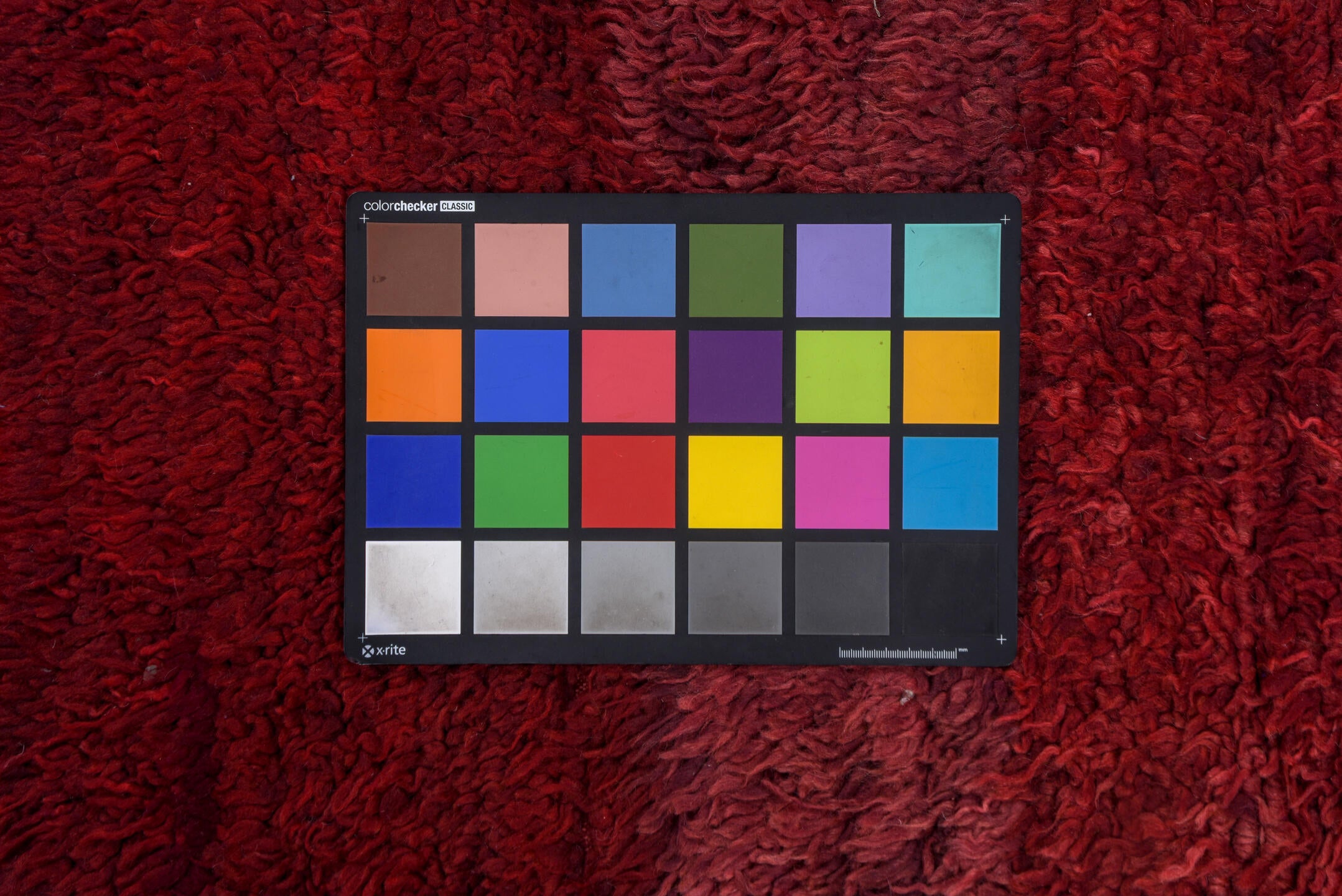 6' x 7' one-of-a-kind handmade vintage Moroccan rug. Color palette: brown, burgundy, gray, light gray, off-white, pink, red