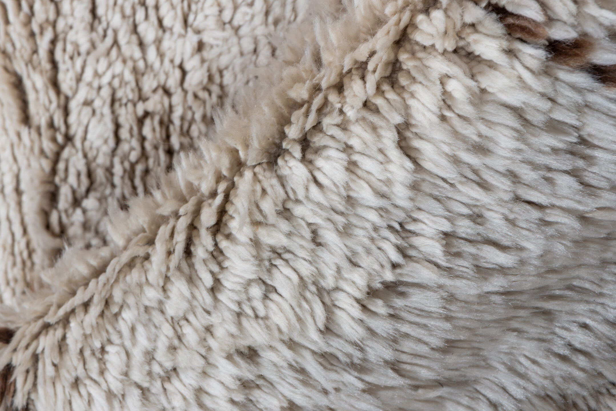 2' x 13' one-of-a-kind handmade vintage Moroccan runner rug. Color palette: ivory, taupe, cream, beige, gray