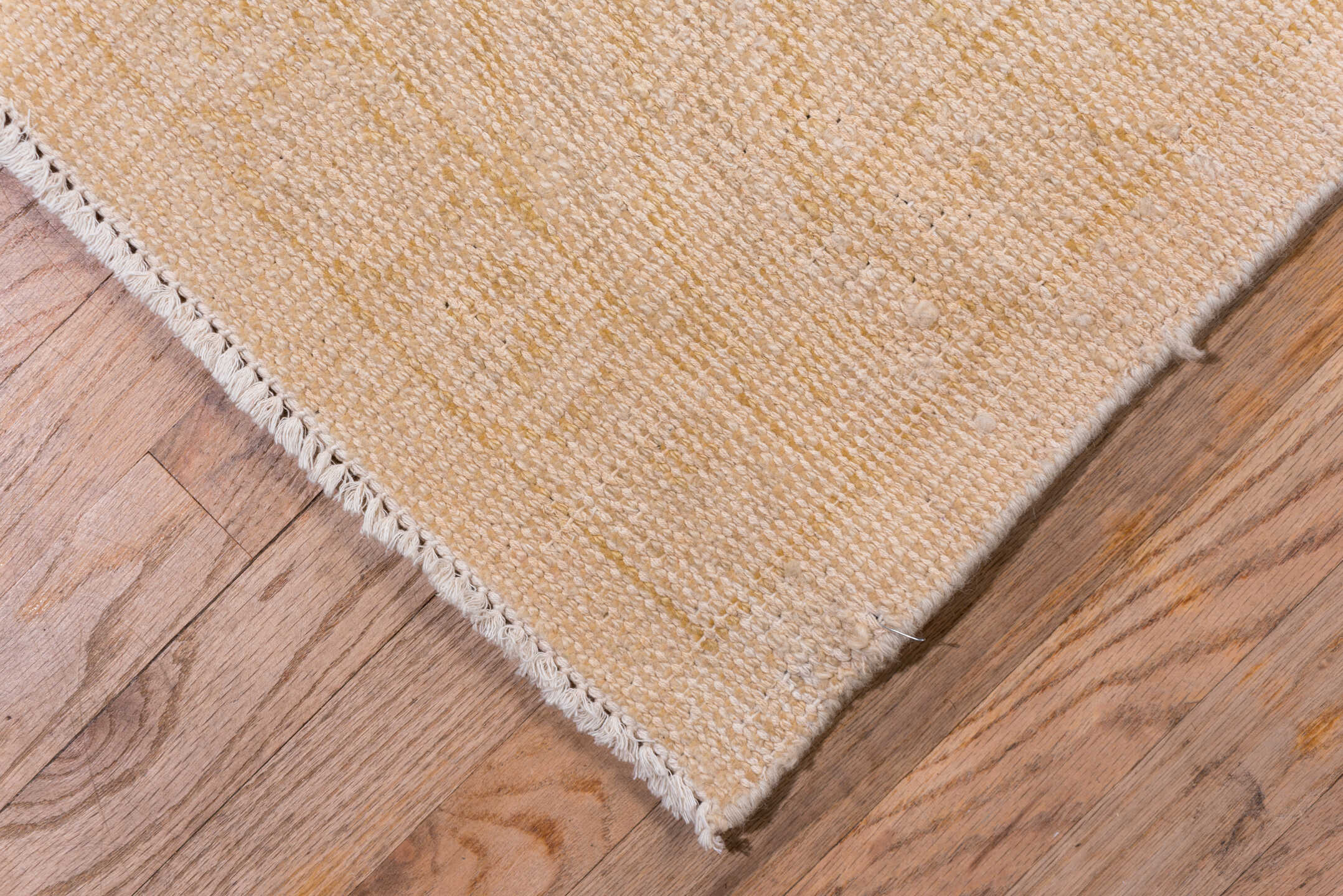 9' x 12' one-of-a-kind handmade vintage Oushak large size rug. Color palette: ivory, cream, peach, blush, beige, sand