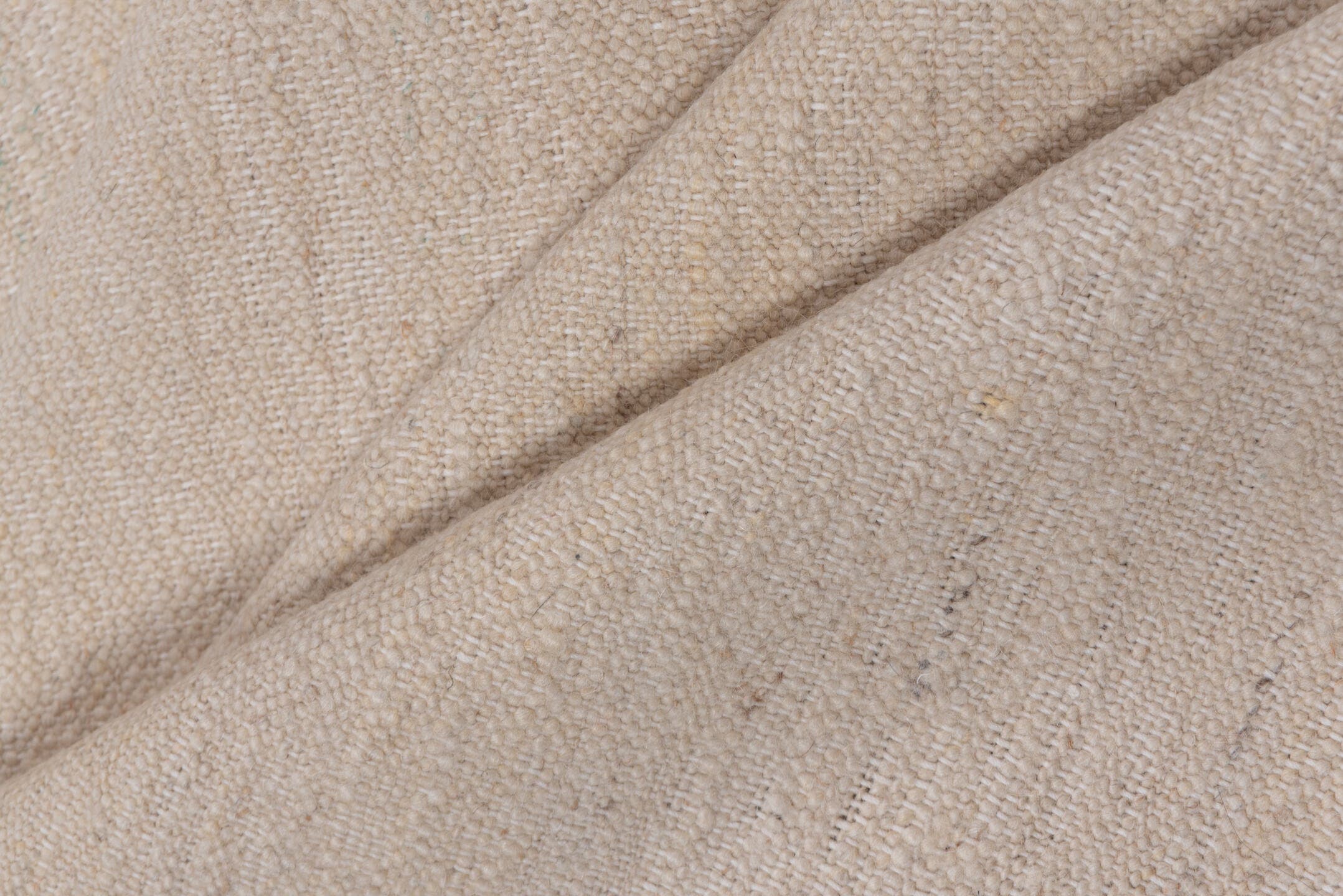 9' x 11' one-of-a-kind handmade vintage Kilim large size rug. Color palette: ivory, cream, beige, taupe, gray