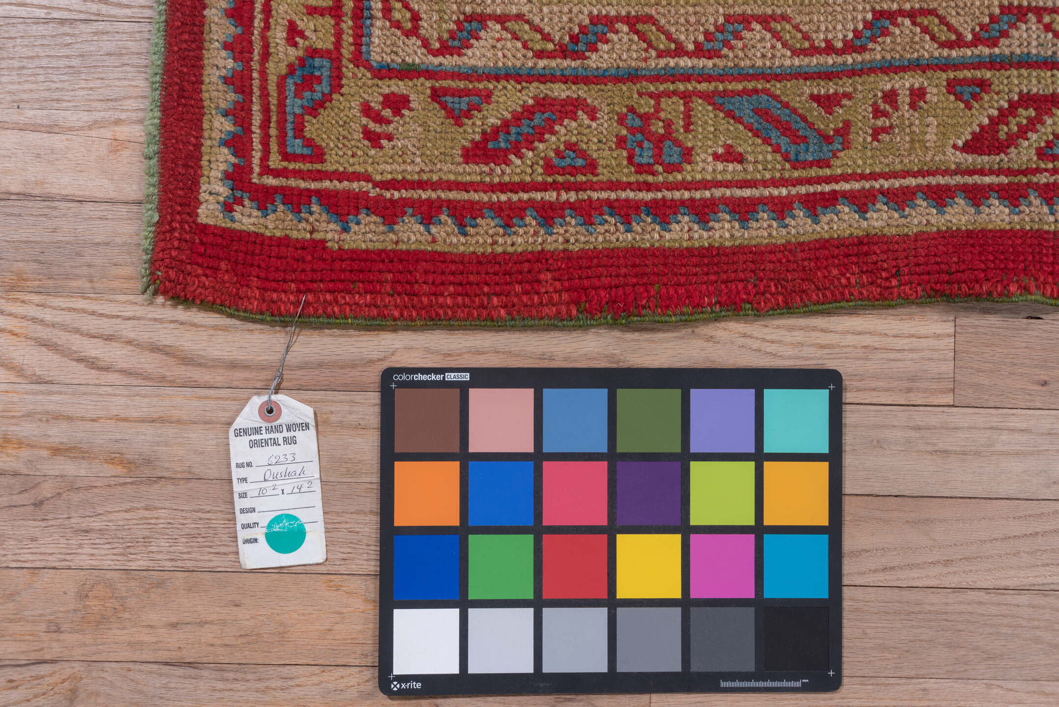 10' x 14' one-of-a-kind handmade vintage Oushak large size rug. Color palette: blue, brown, gray, pink, red