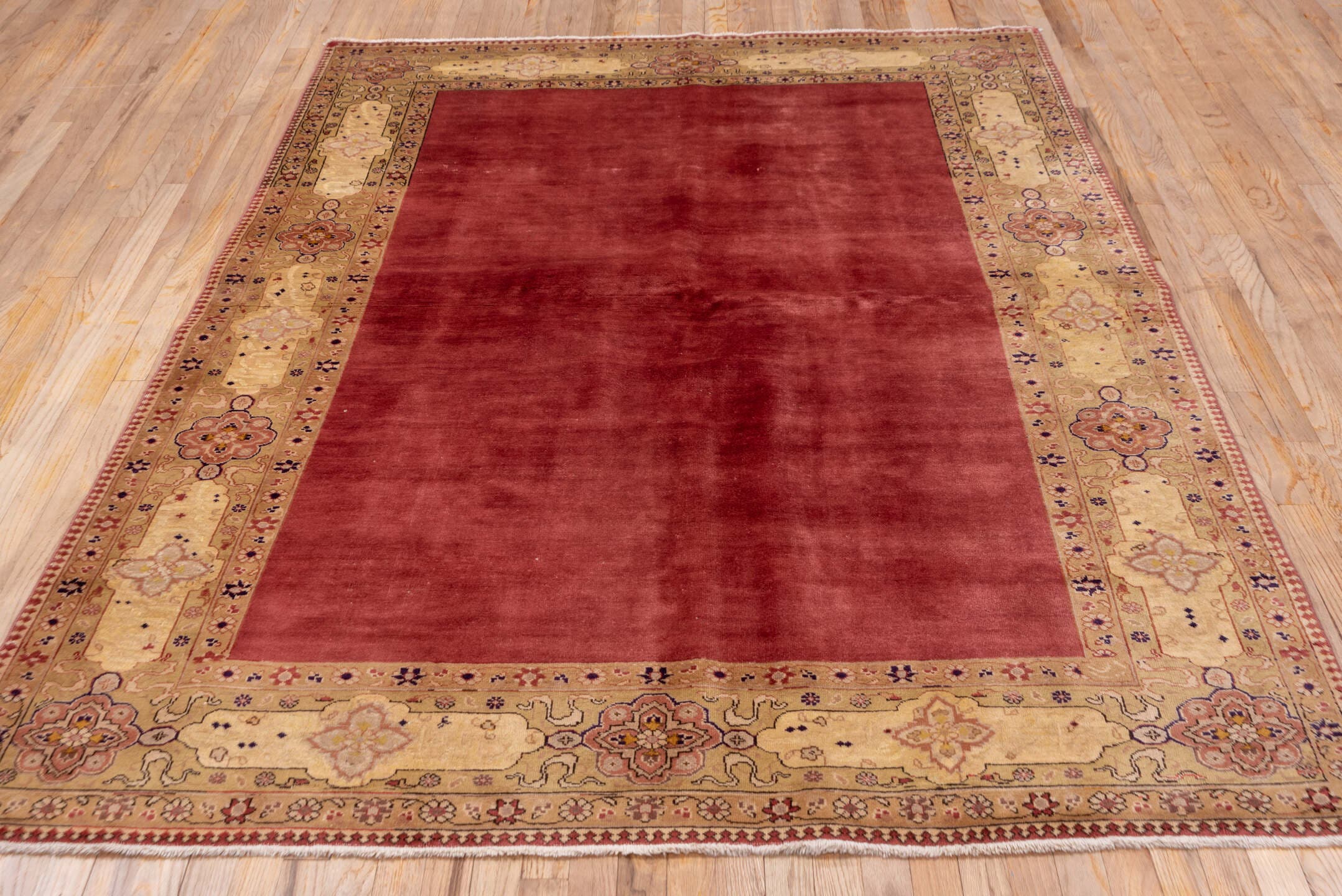 6' x 8' one-of-a-kind handmade vintage Tabriz medium size rug. Color palette: rose, ivory, camel, dusty pink, burgundy