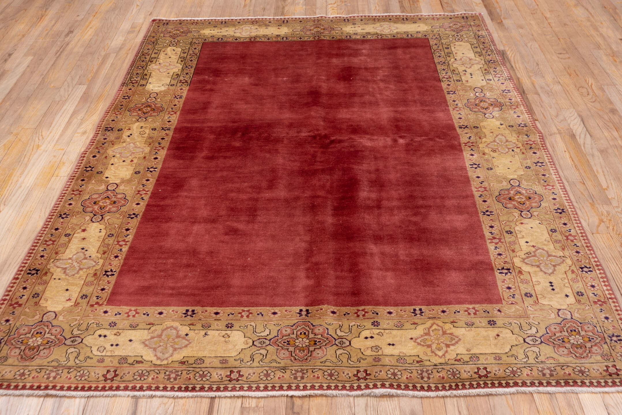 6' x 8' one-of-a-kind handmade vintage Tabriz medium size rug. Color palette: rose, ivory, camel, dusty pink, burgundy