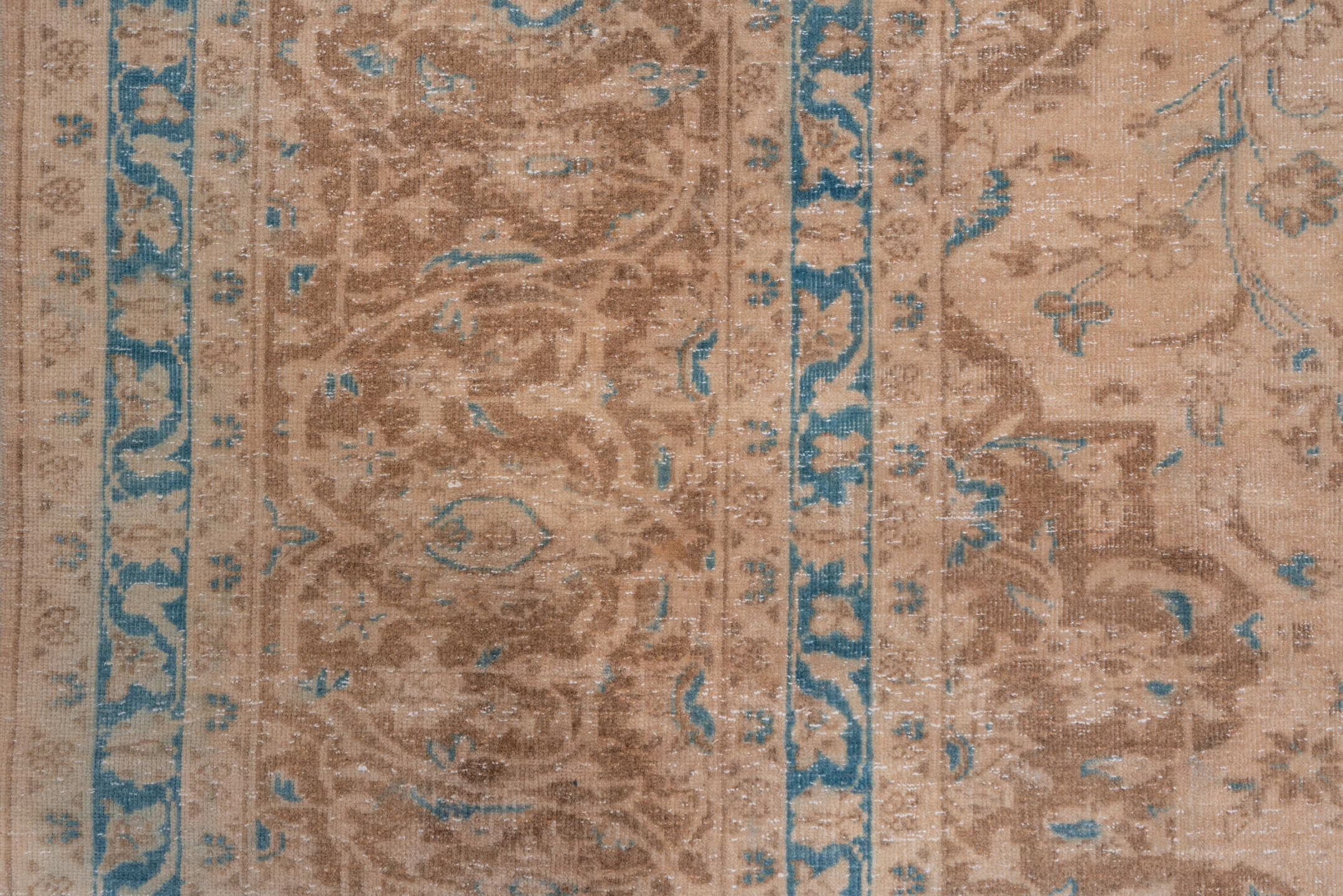 9' x 12' one-of-a-kind handmade vintage Tabriz large size rug. Color palette: brown, dark gray, gray, light gray