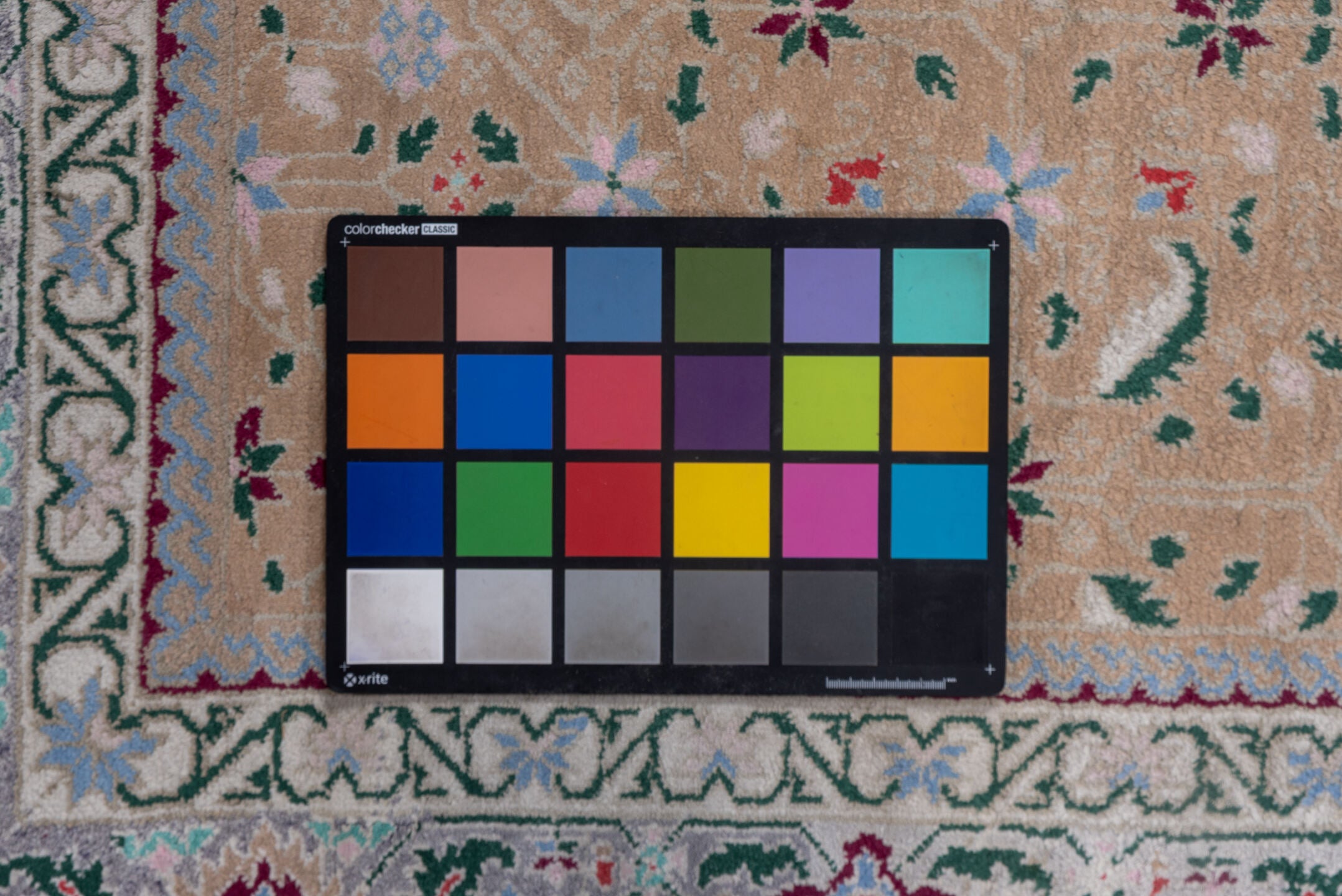 6' x 8' one-of-a-kind handmade vintage Agra medium size rug. Color palette: camel, ivory, sage, sky_blue, burgundy, rose
