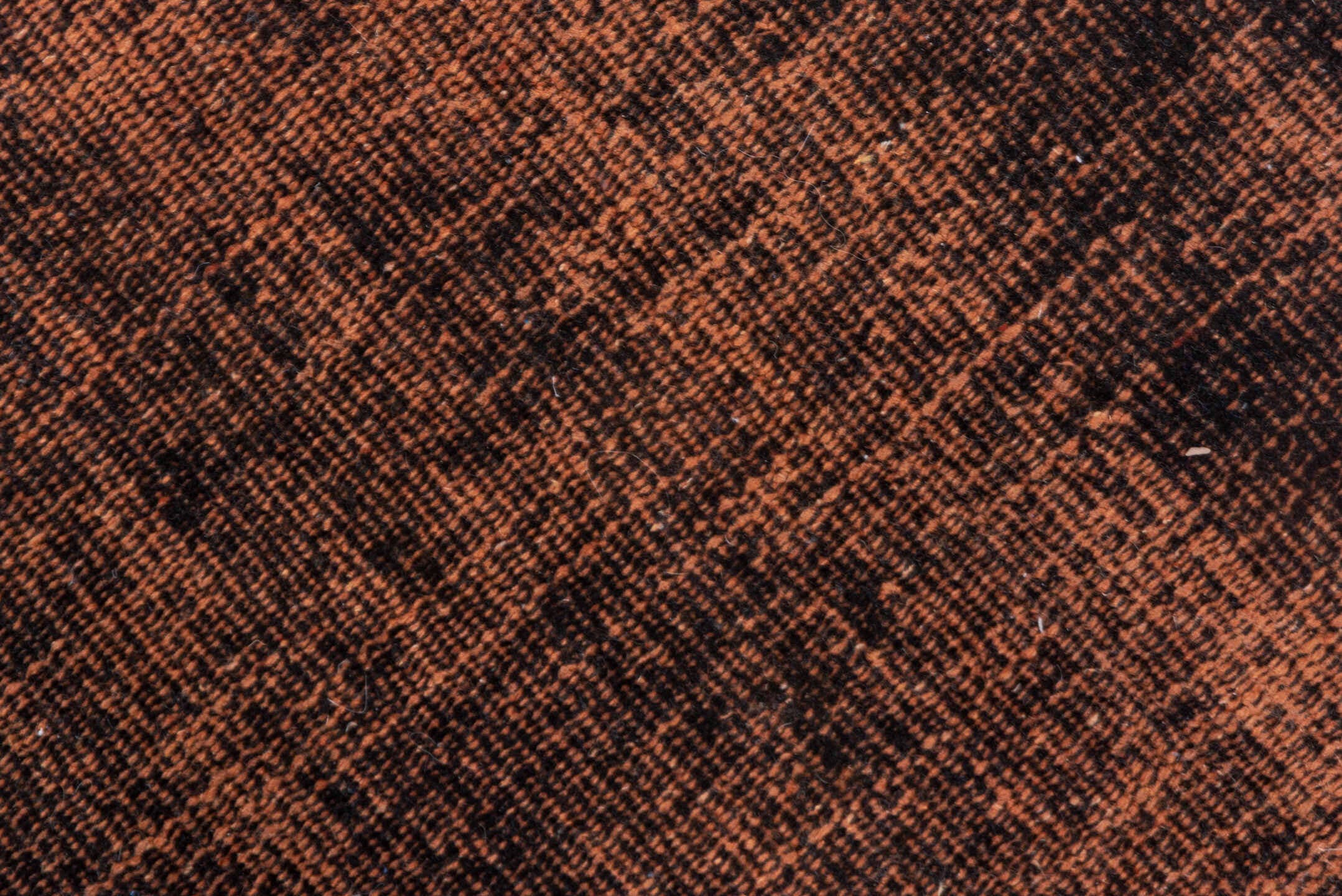 5' x 9' one-of-a-kind handmade vintage Overdyed medium size rug. Color palette: brown, espresso, mahogany, charcoal, black