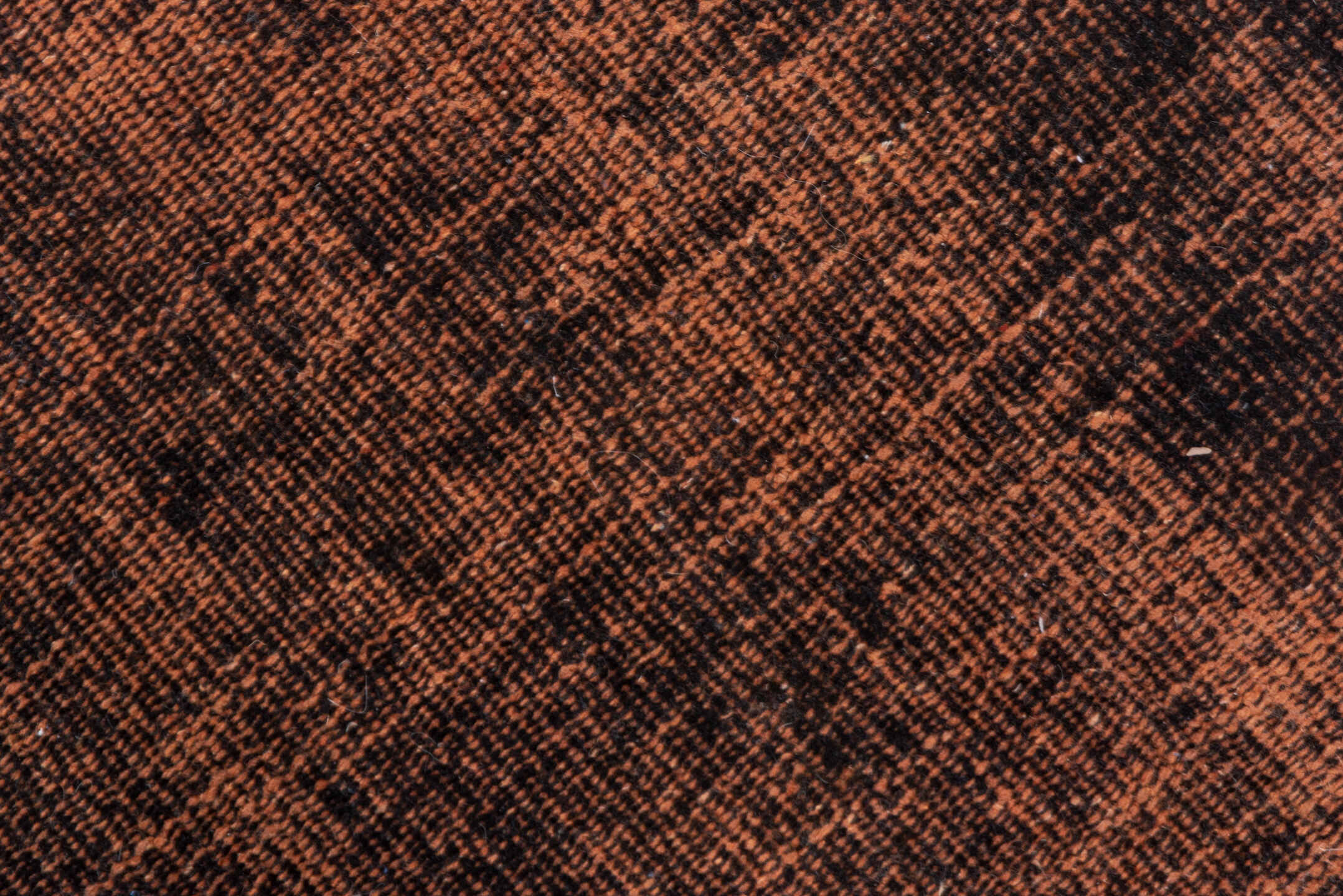 5' x 9' one-of-a-kind handmade vintage Overdyed medium size rug. Color palette: black, brown, gray, light gray, off-white