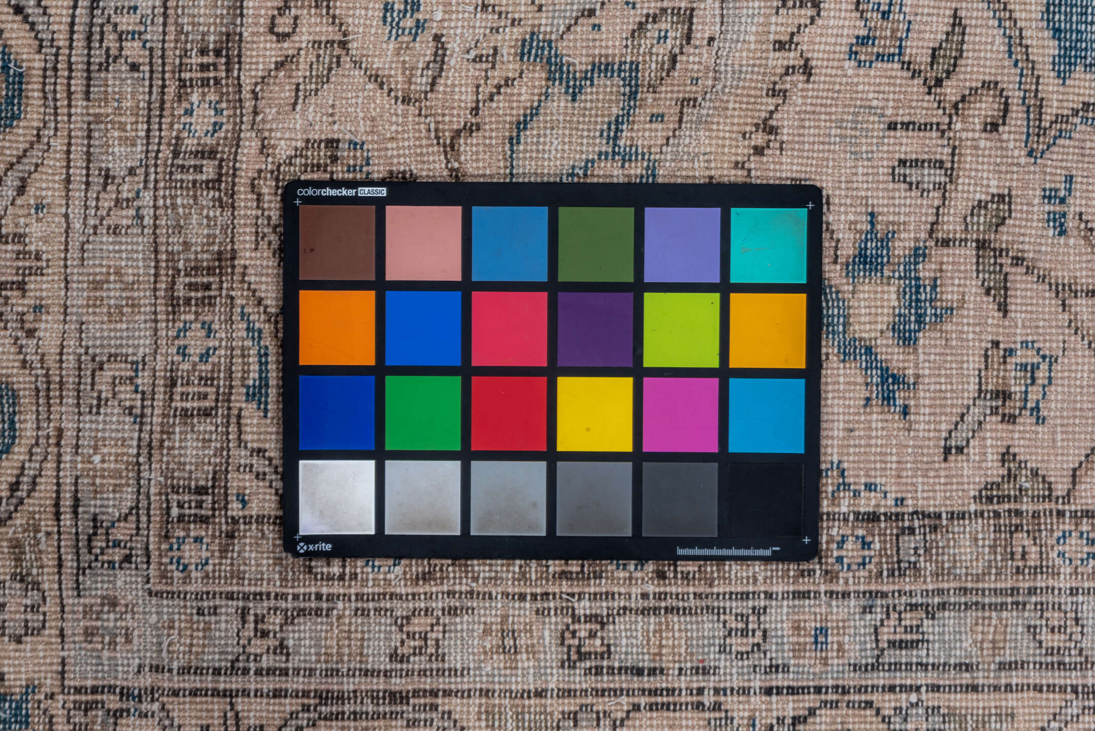 6' x 10' one-of-a-kind handmade vintage Oushak large size rug. Color palette: blue, ivory, taupe, beige, slate, gray