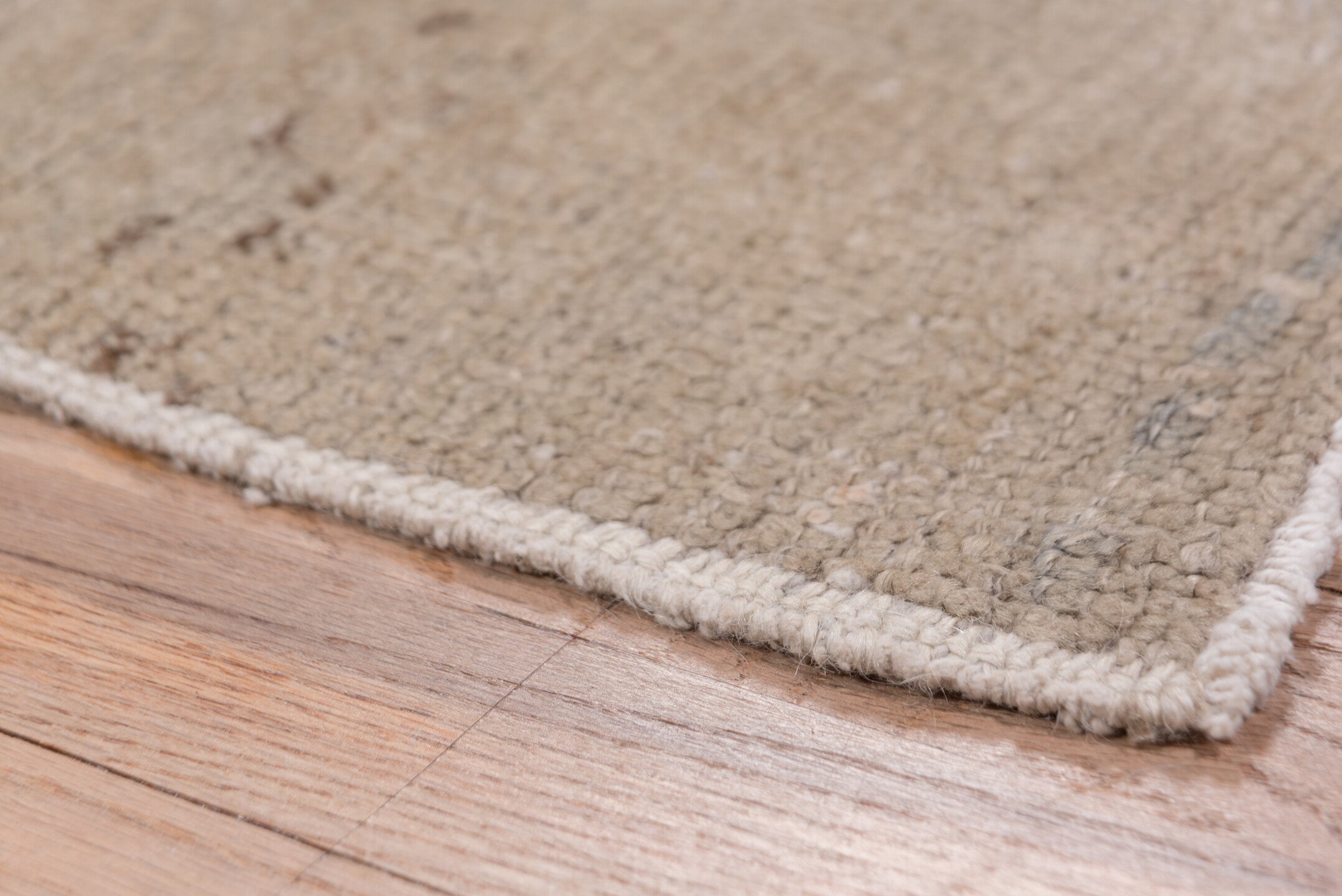 2' x 11' one-of-a-kind handmade vintage Oushak runner rug. Color palette: taupe, greige, stone, charcoal, ivory, beige, gray