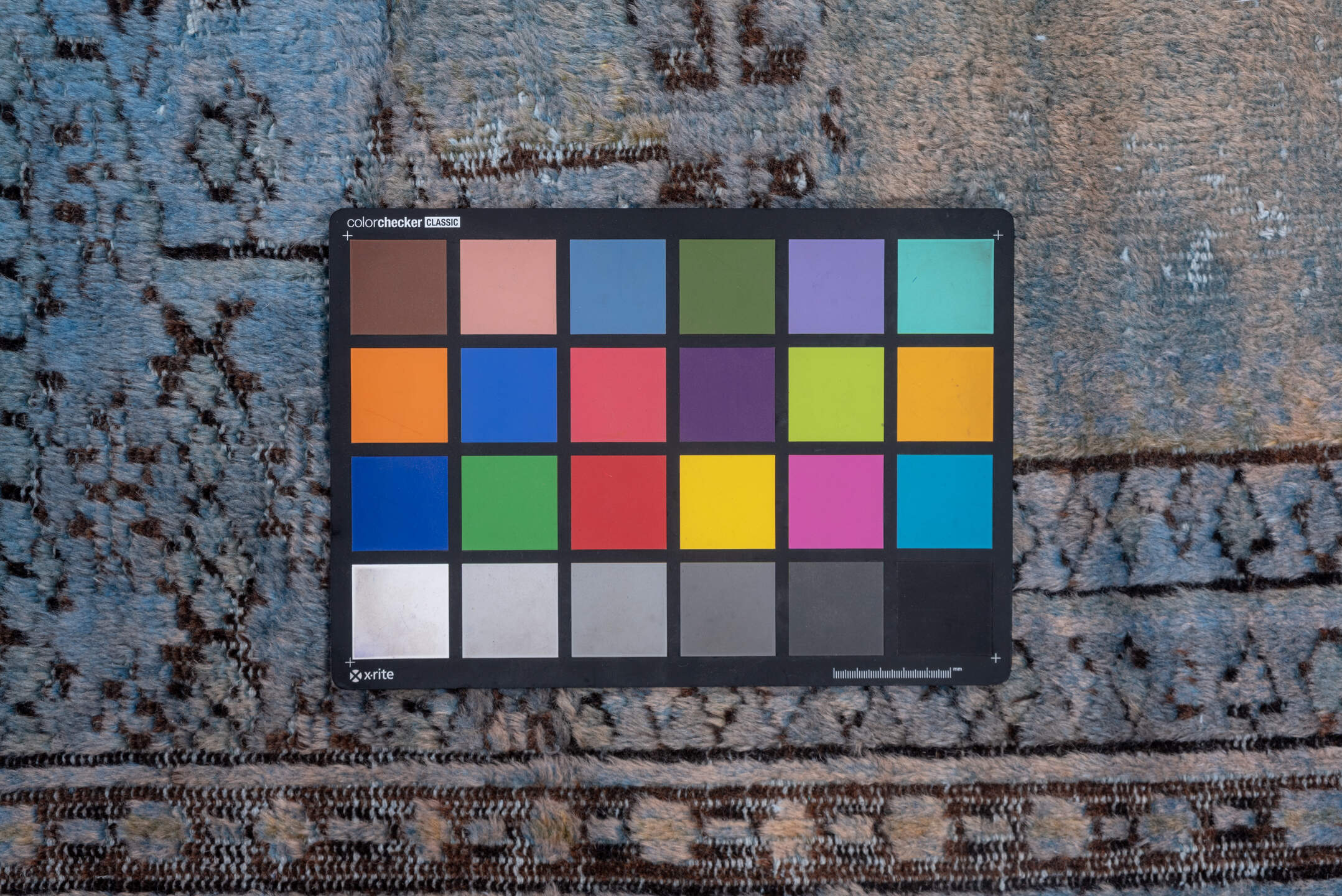 6' x 9' one-of-a-kind handmade vintage Overdyed medium size rug. Color palette: black, blue, charcoal, dark gray, dim gray