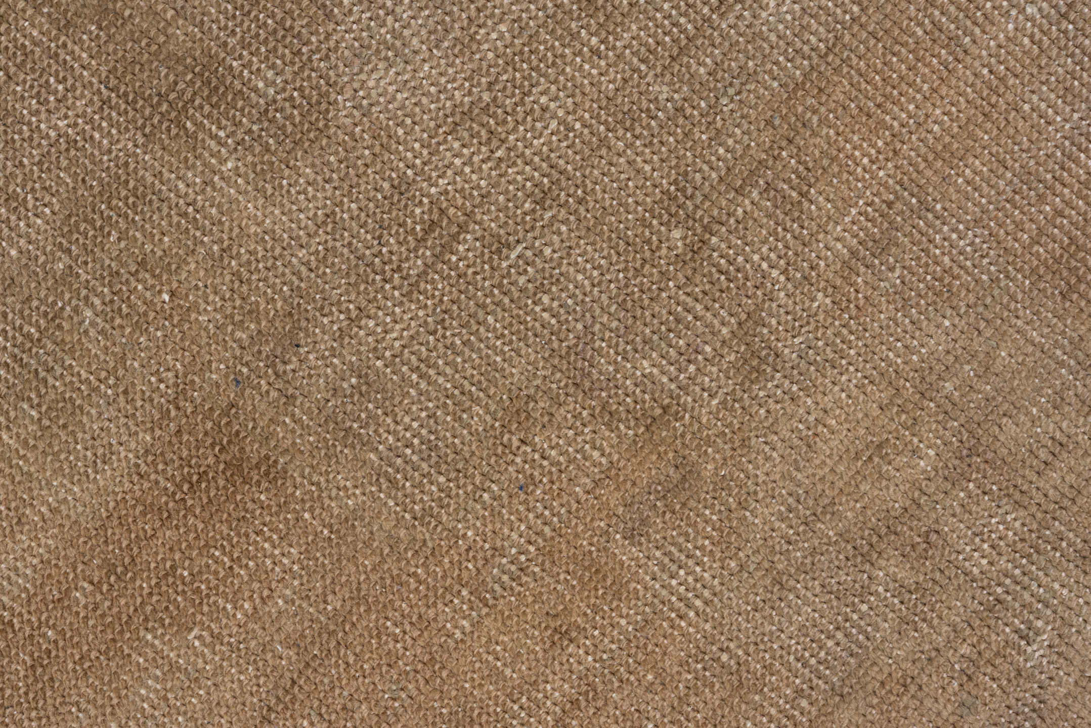 4' x 7' one-of-a-kind handmade vintage Oushak rug. Color palette: brown, gray, light gray, off-white, pink, snow, white