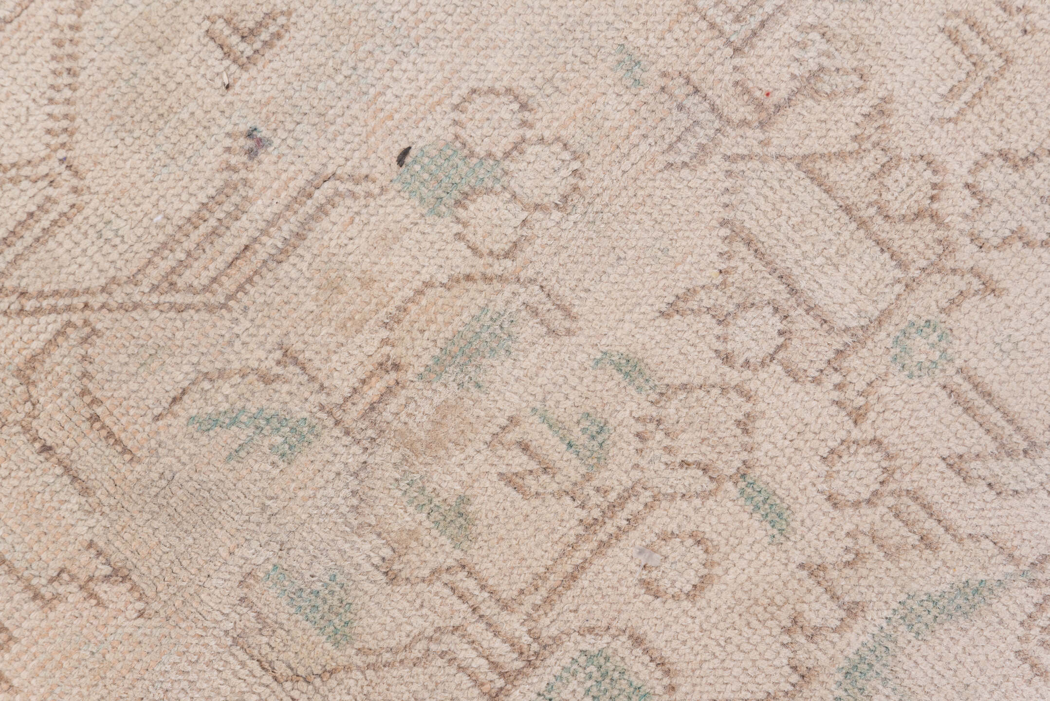 8' x 10' one-of-a-kind handmade vintage Tabriz large size rug. Color palette: ivory, blush, sand, taupe, pale celadon, pink