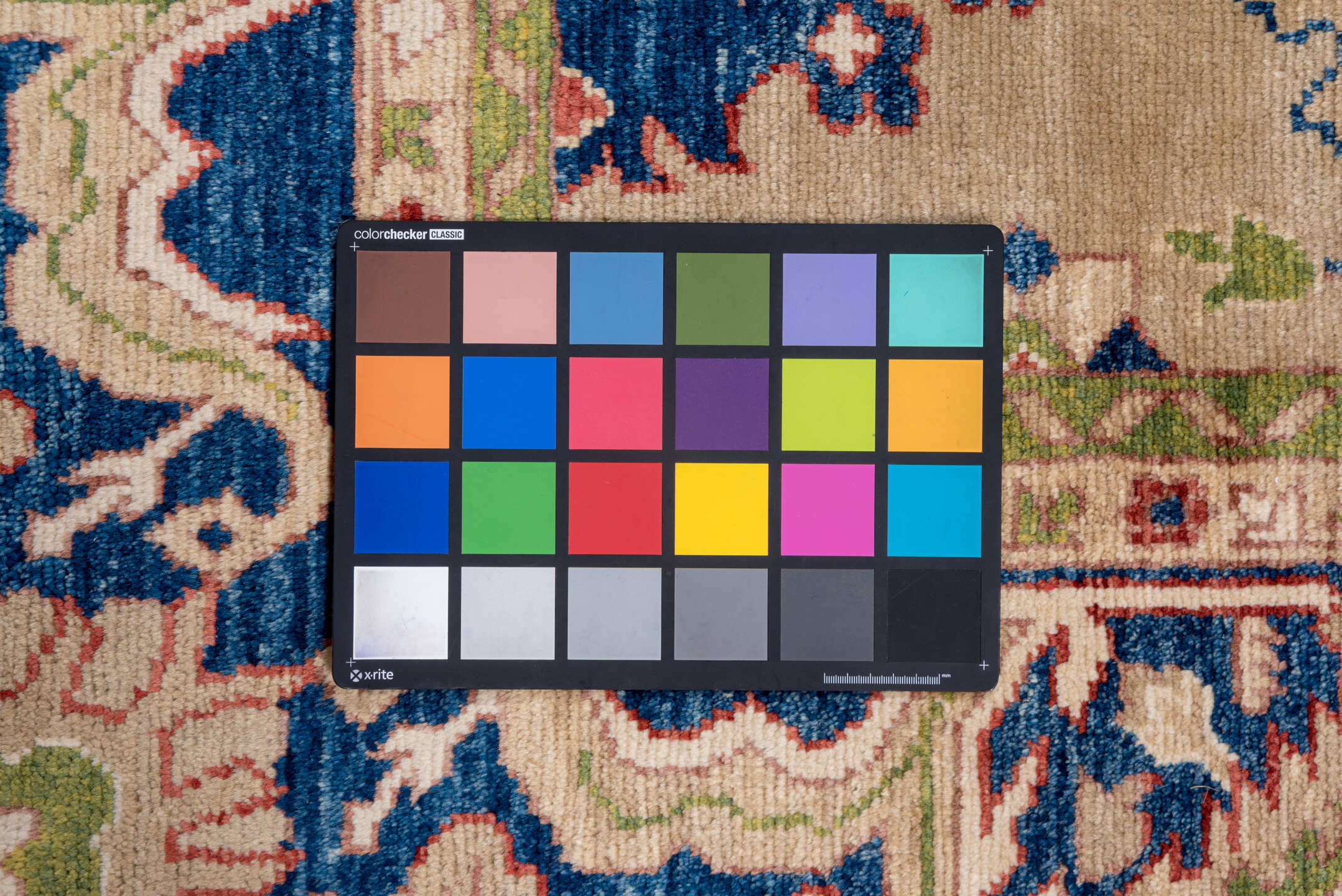 9' x 10' one-of-a-kind handmade vintage Oushak large size rug. Color palette: blue, brown, fiord, gray, pink, red