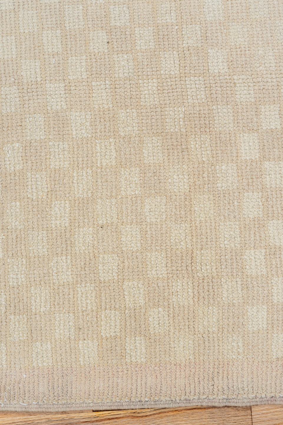 2' x 5' one-of-a-kind handmade vintage Oushak small size rug. Color palette: ivory, cream, beige, taupe, gray