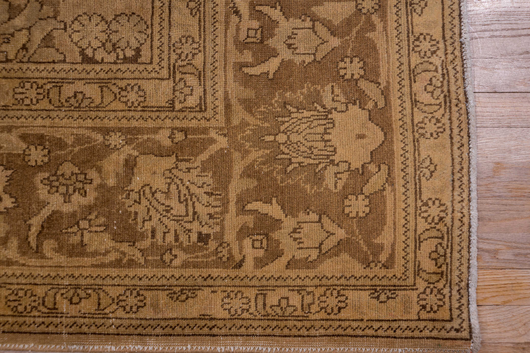 10' x 12' one-of-a-kind handmade vintage Tabriz large size rug. Color palette: brown, gray