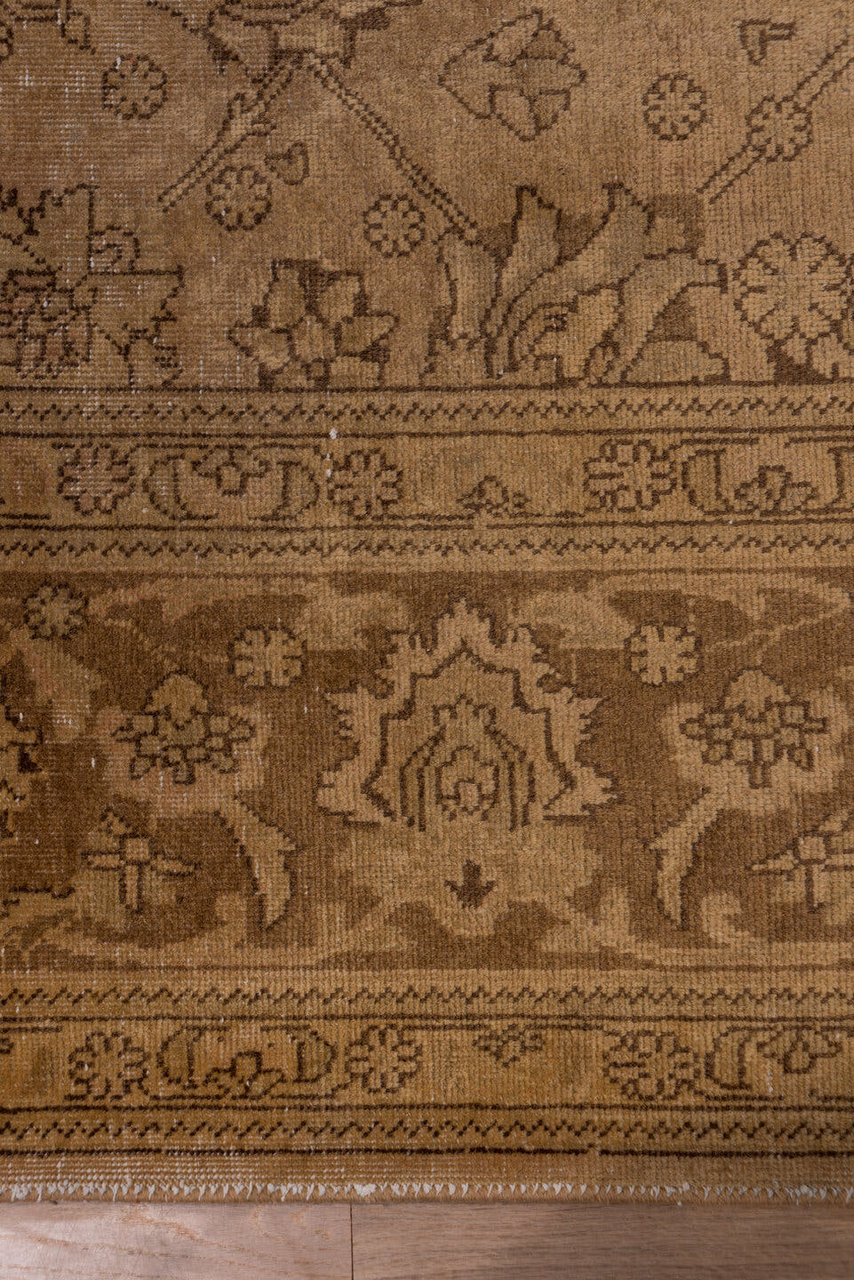 10' x 12' one-of-a-kind handmade vintage Tabriz large size rug. Color palette: camel, taupe, tan, brown, beige, gray