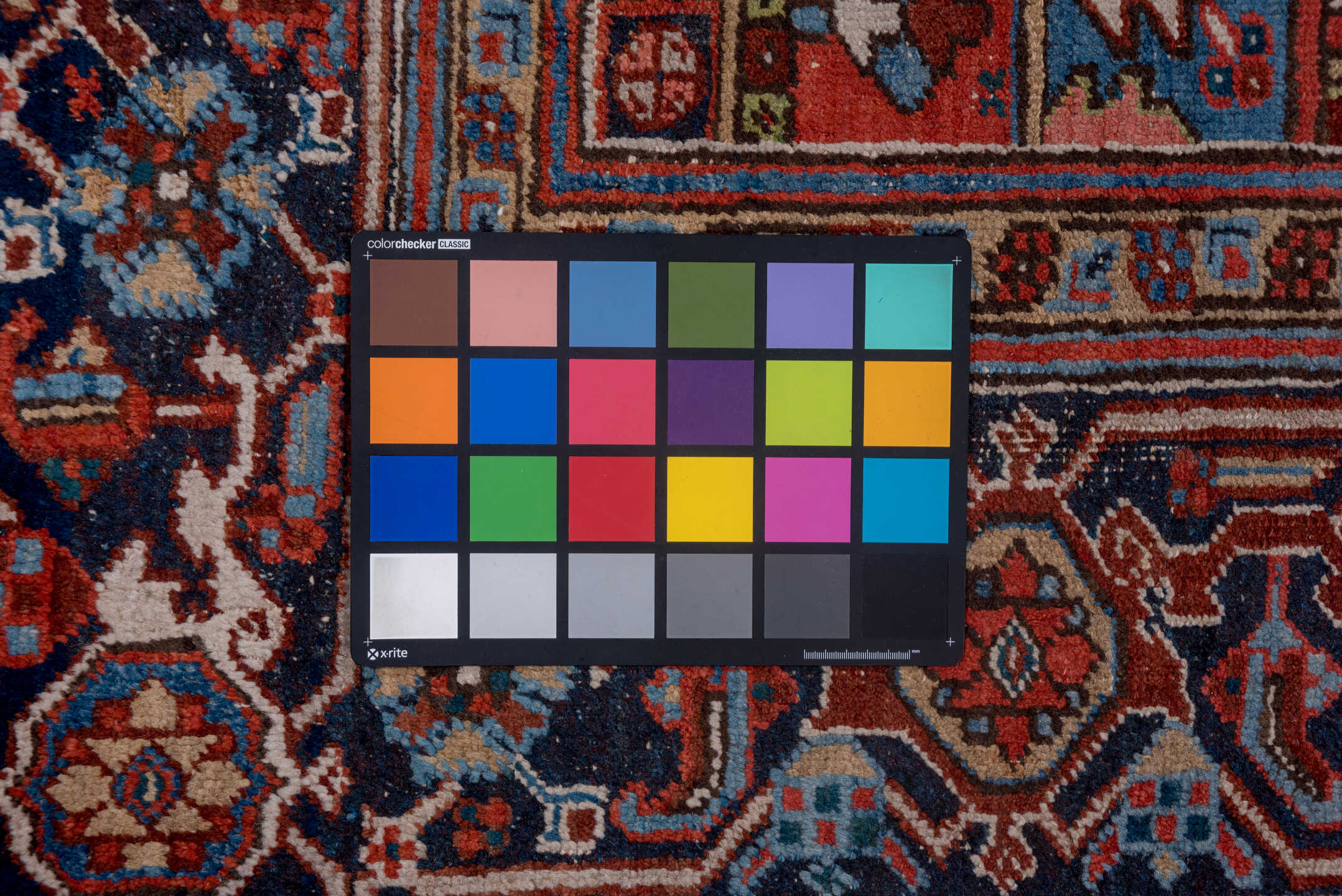 8' x 11' one-of-a-kind handmade vintage Heriz large size rug. Color palette: arapawa, black, blue, brown, charcoal, dim gray