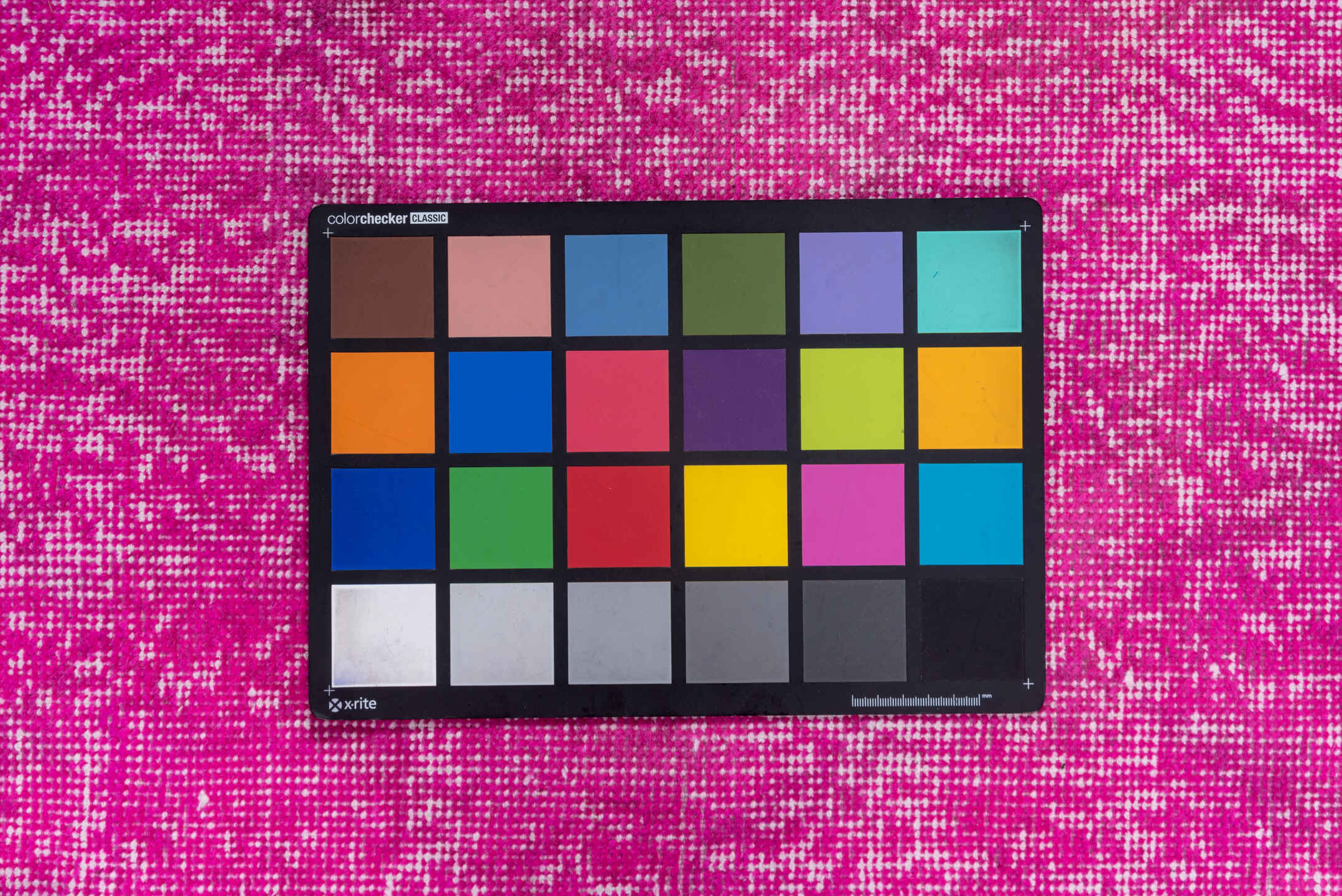 2' x 6' one-of-a-kind handmade vintage Overdyed runner rug. Color palette: medium violet red, pink