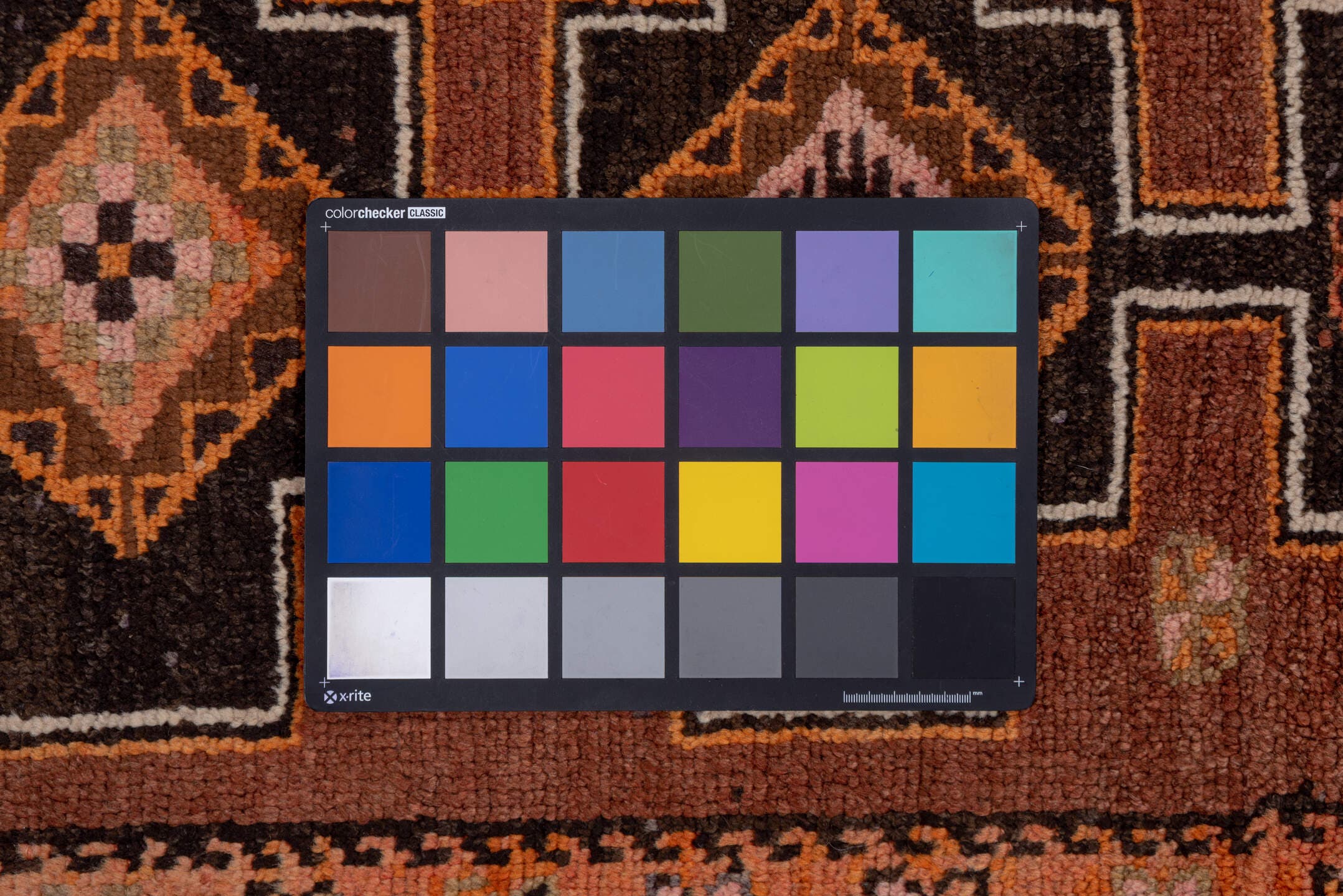 2' x 13' one-of-a-kind handmade vintage Kars runner rug. Color palette: terra cotta, brown, taupe, camel, charcoal, ivory