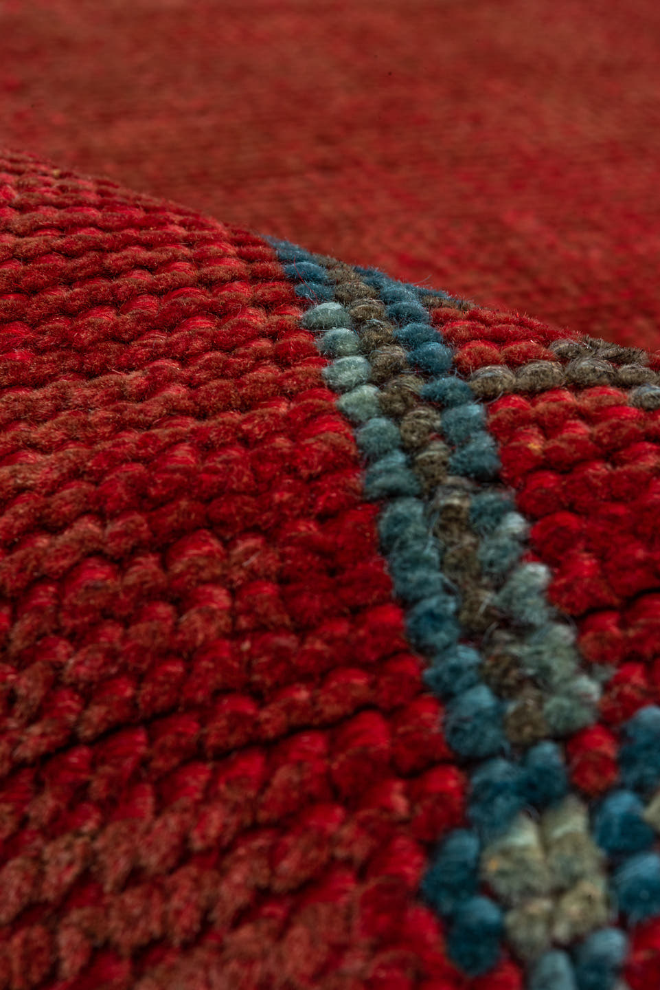 12' x 16' one-of-a-kind handmade antique Oushak oversize rug. Color palette: rust, terra cotta, slate, blue, brick, taupe