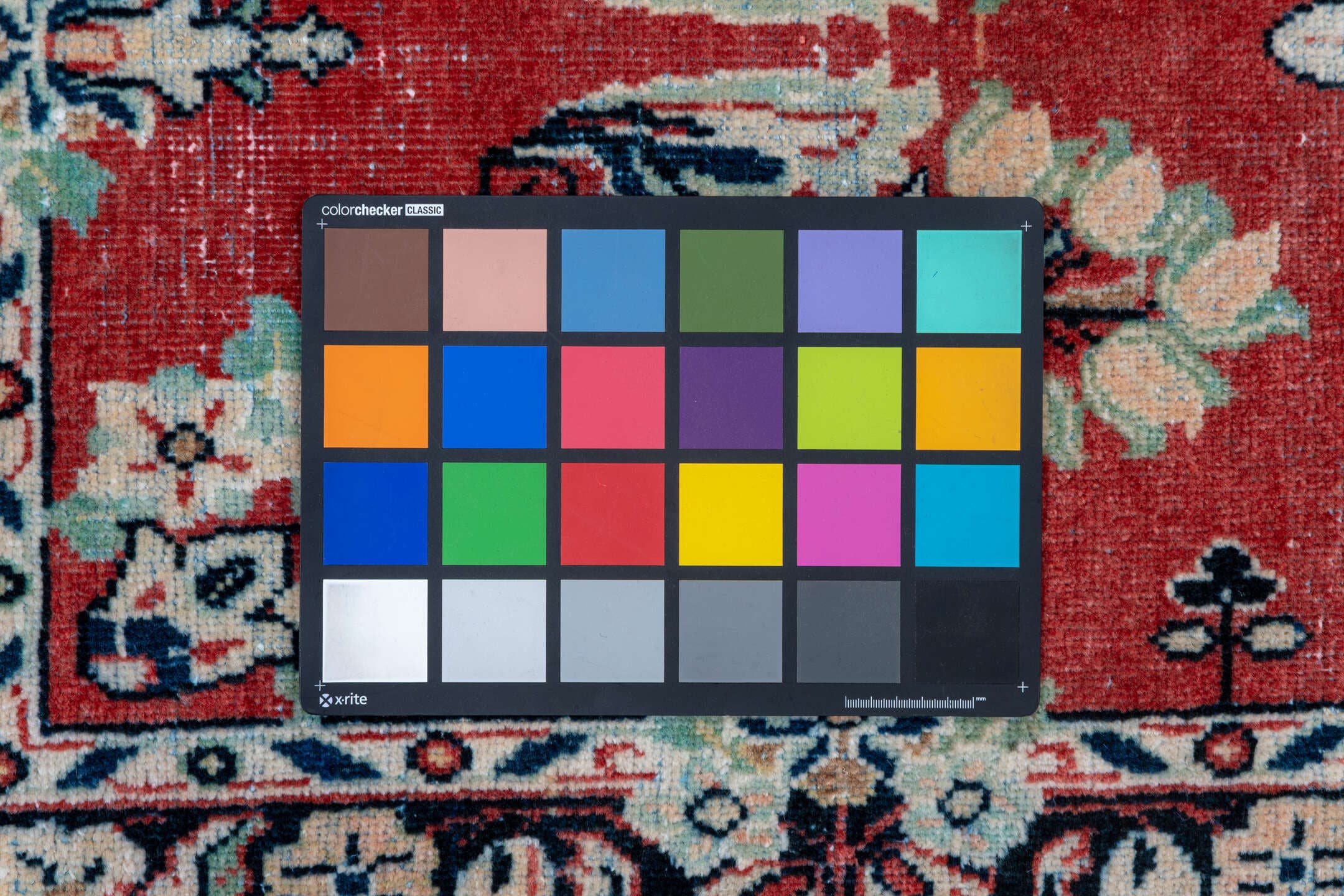 2' x 13' one-of-a-kind handmade vintage Mahal runner rug. Color palette: coral, ivory, navy, slate, rose, charcoal