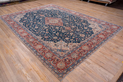 Vintage Kashan Area Rug (8' x 11')