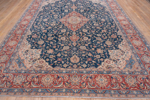 Vintage Kashan Area Rug (8' x 11')