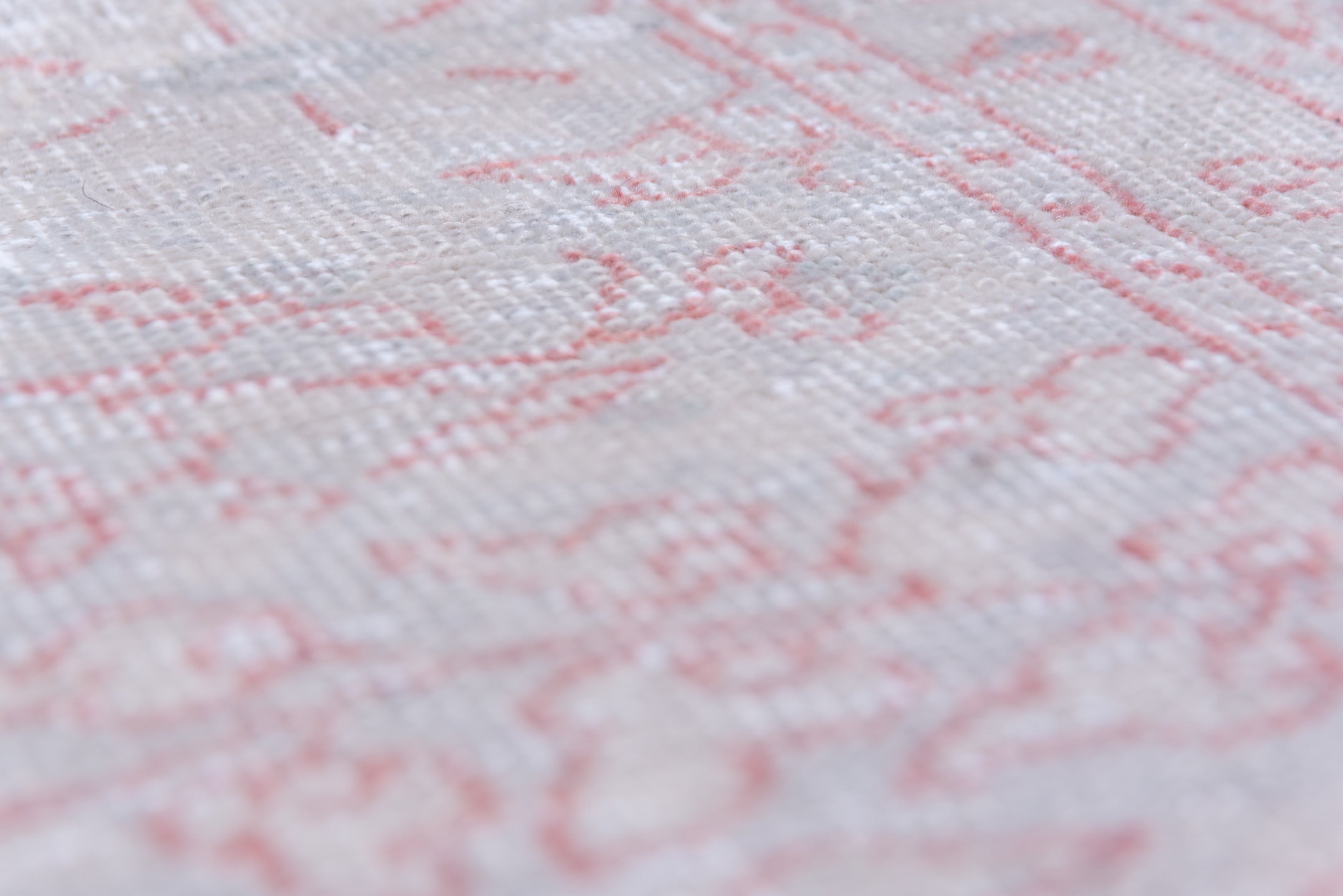 8' x 12' one-of-a-kind handmade vintage Sivas large size rug. Color palette: ivory, blush, pale pink, silver, taupe, pink
