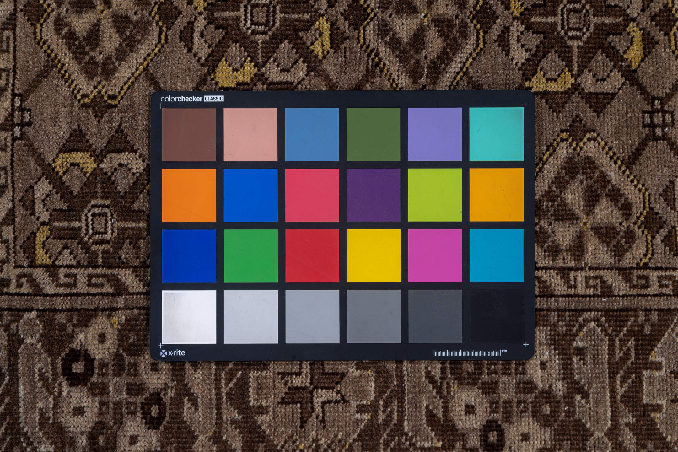 8' x 11' one-of-a-kind handmade vintage Afghan large size rug. Color palette: brown, gray, light gray, off-white, pink, snow