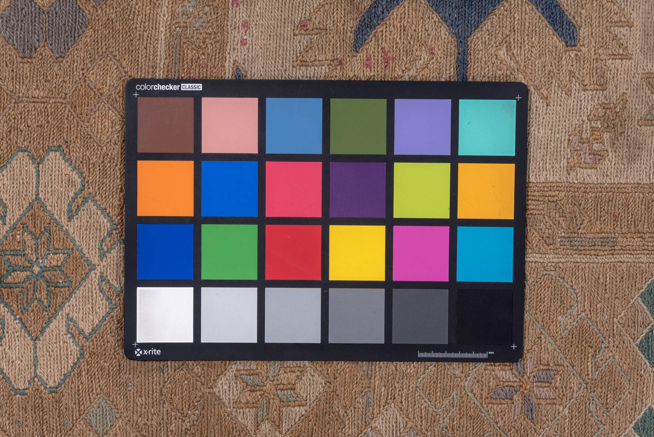 6' x 13' one-of-a-kind handmade vintage Sumak large size rug. Color palette: blue, brown, dim gray, gray, light gray