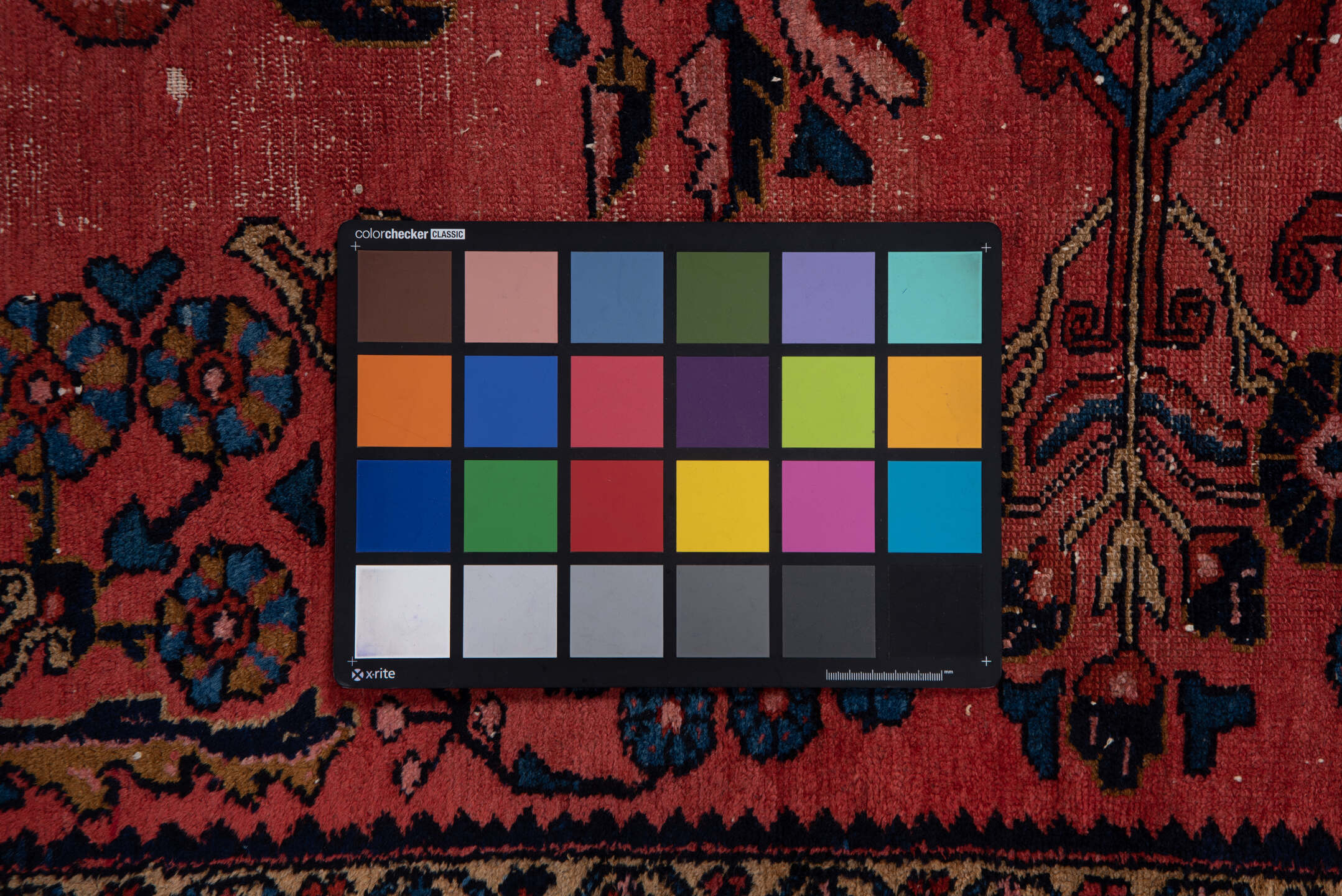 3' x 4' one-of-a-kind handmade antique Lilian small size rug. Color palette: rose, navy, cobalt, ivory, rust, camel, crimson