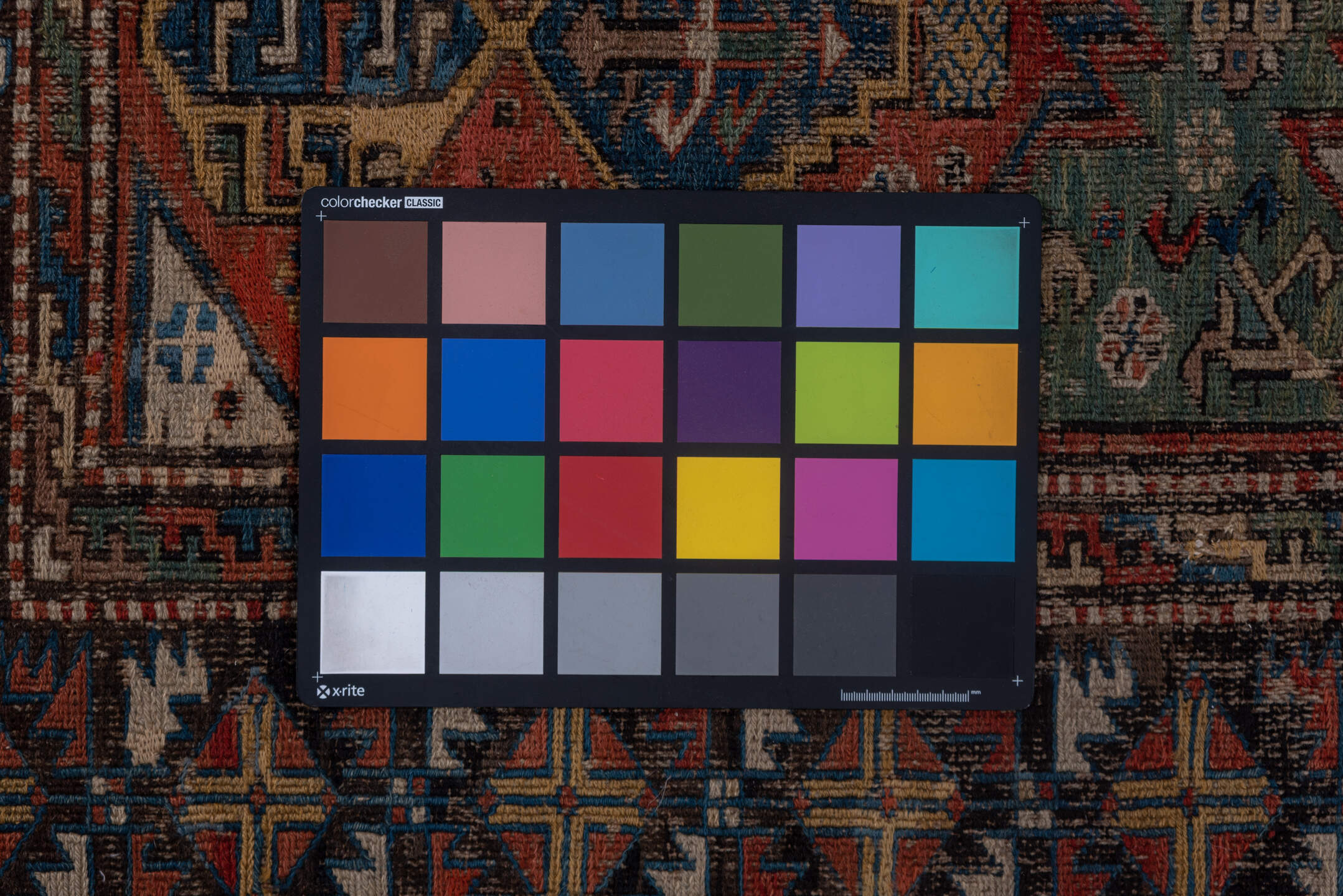 6' x 10' one-of-a-kind handmade vintage Sumak large size rug. Color palette: black, blue, brown, charcoal, dark gray, gray